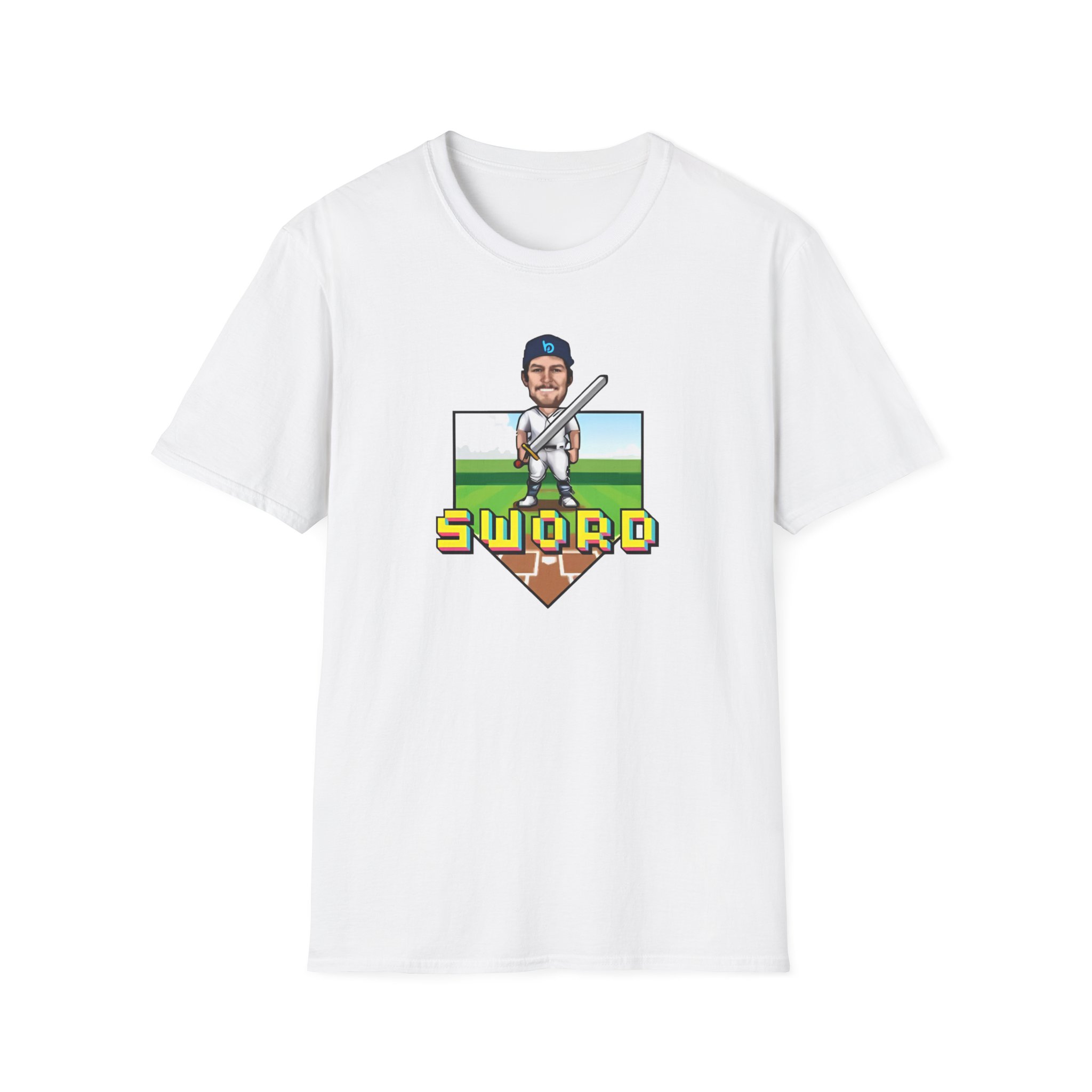 Trevor Bauer Sword Pixel Art Unisex Softstyle T-Shirt
