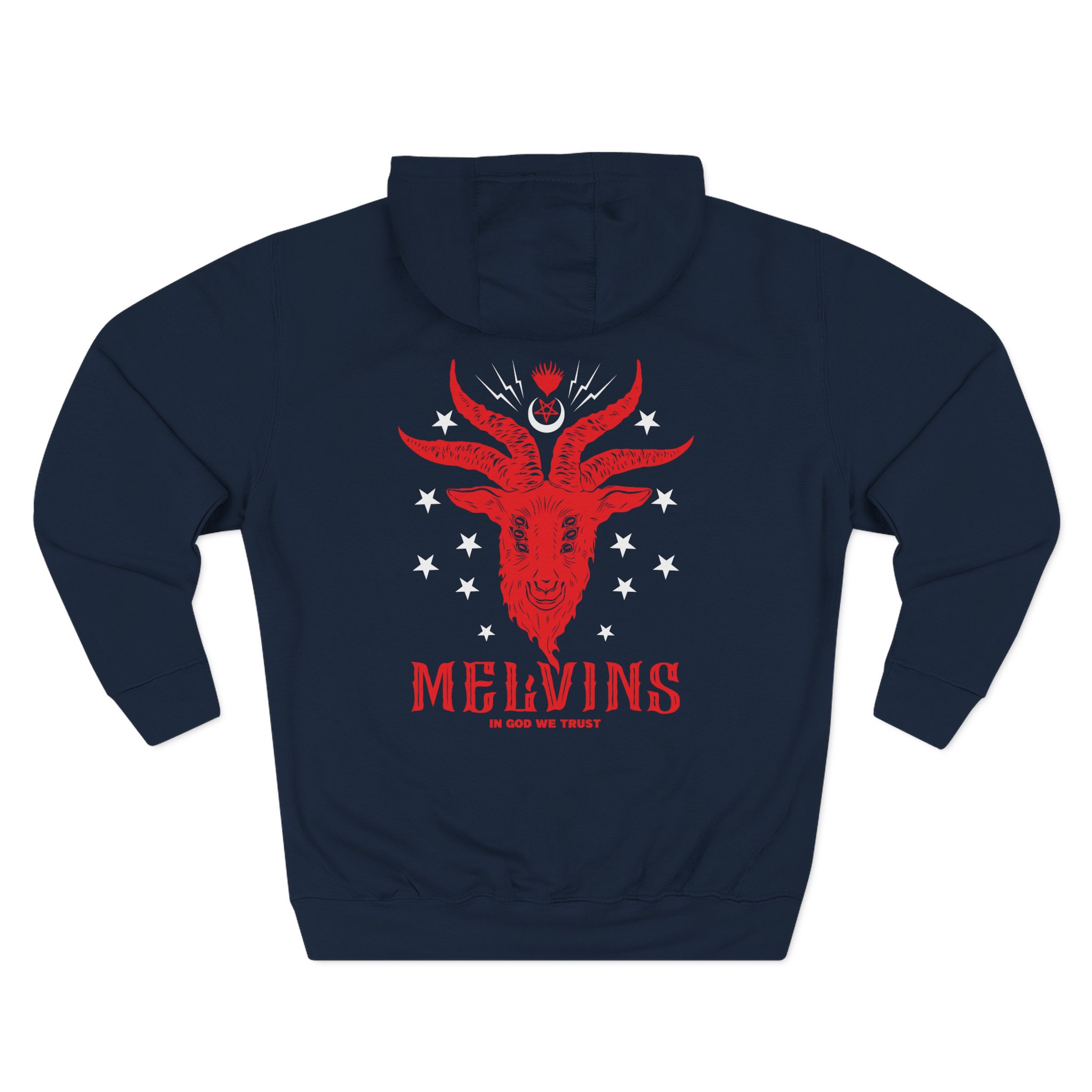 Melvins in God We Trust Three-Panel Fleece Hoodie