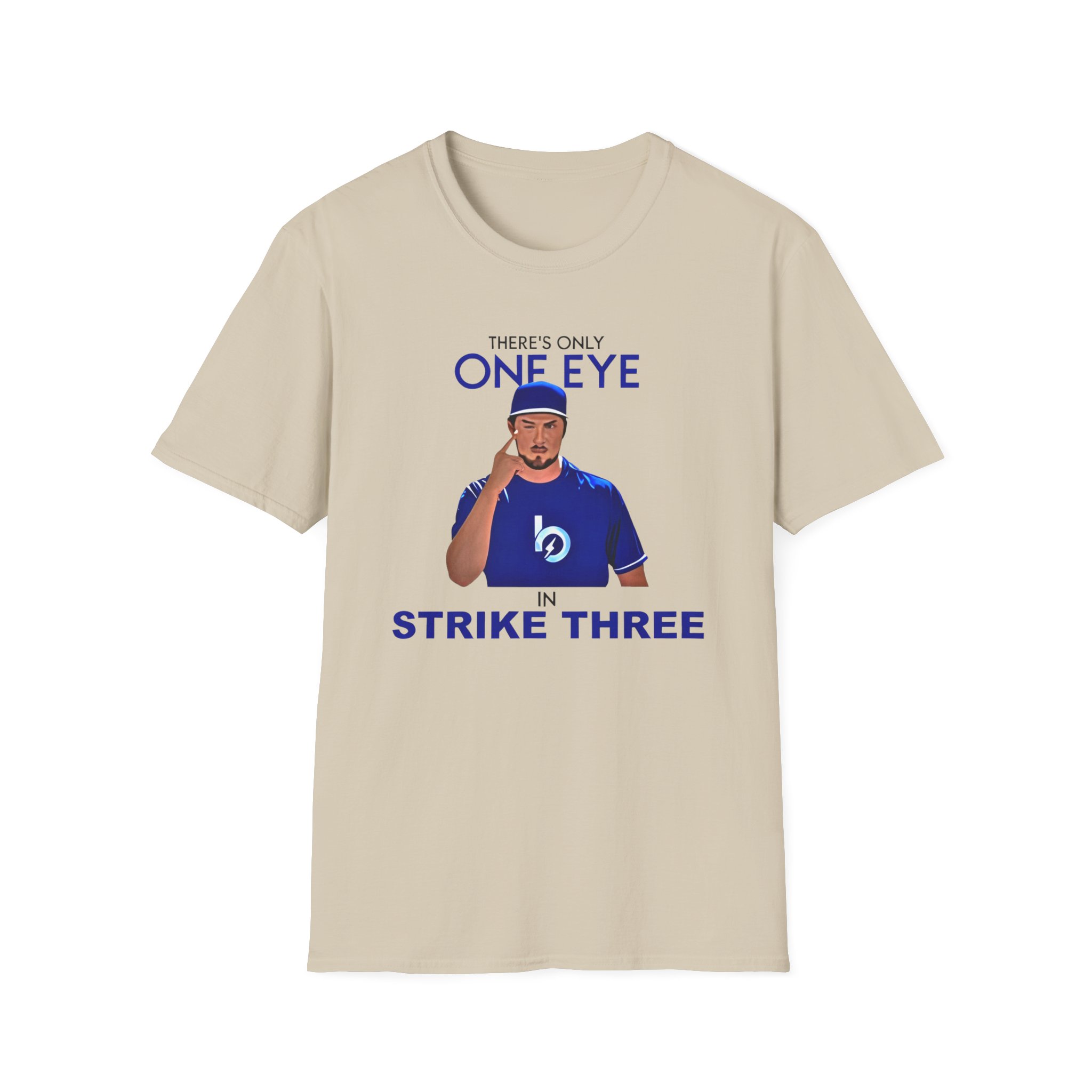 Trevor Bauer There’s Only One Eye in Strike Three Unisex Softstyle T-Shirt