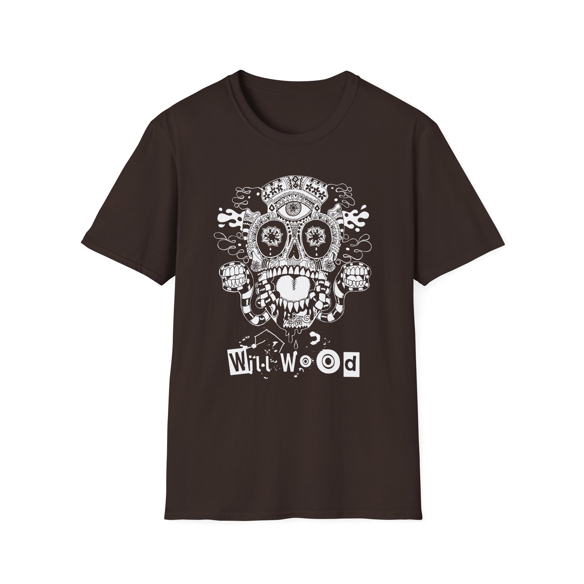 Will Wood Host Skull Unisex Softstyle T-Shirt