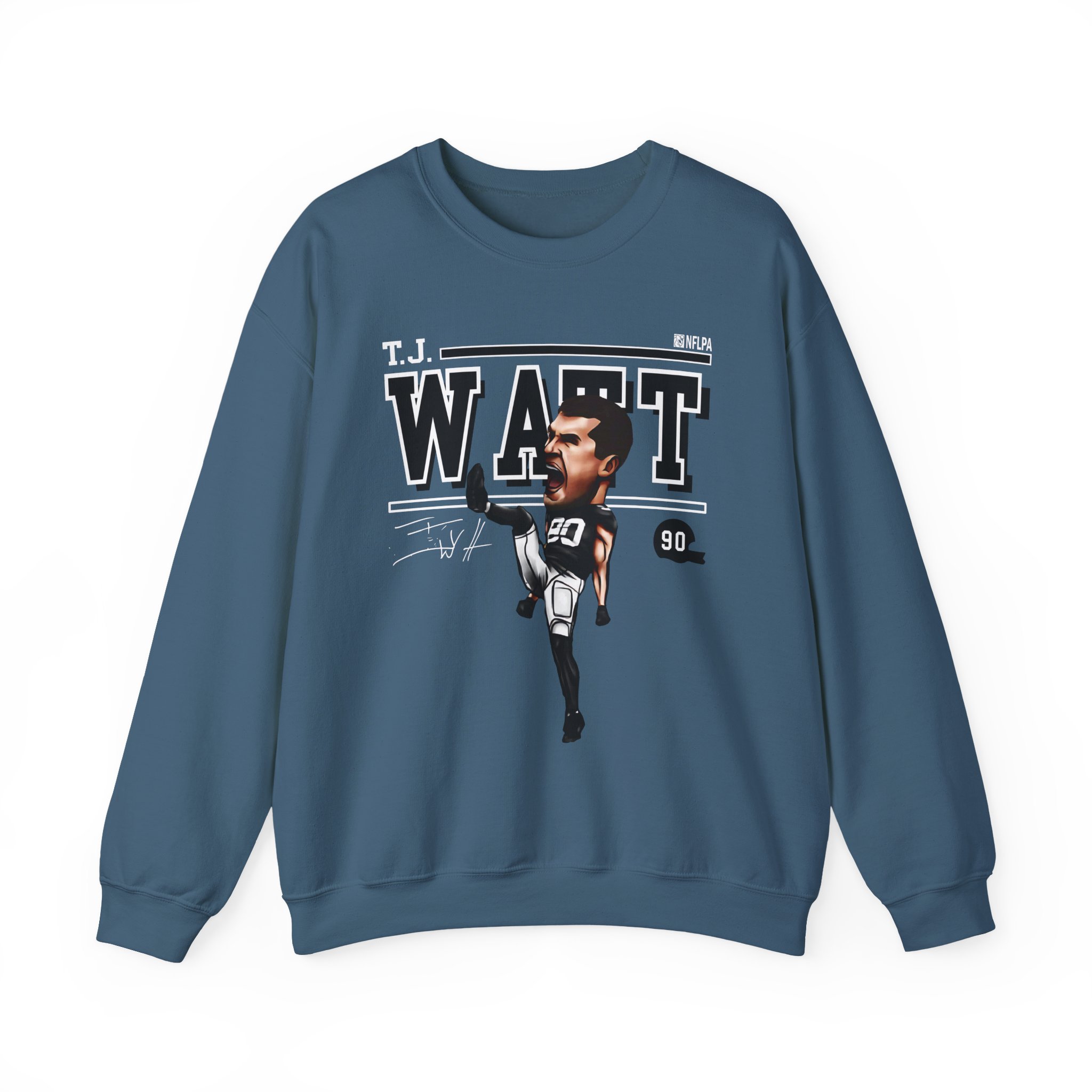 Tj Watt Cartoon Unisex Heavy Blendâ„¢ Crewneck Sweatshirt