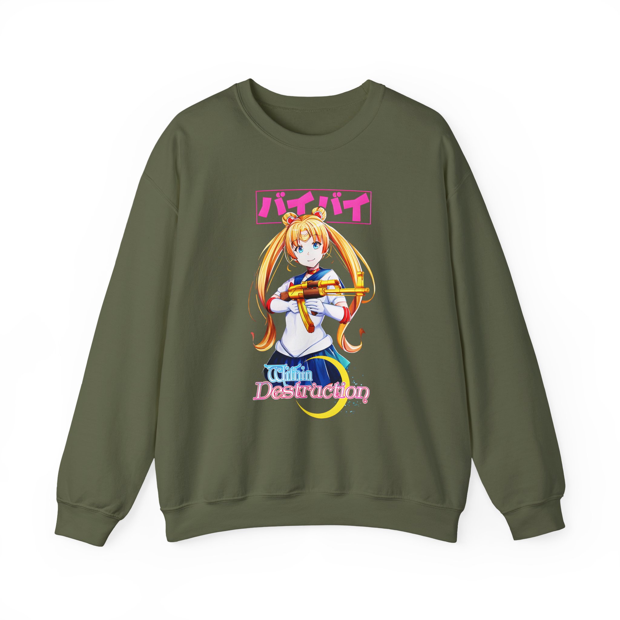 Within Destruction Sailor Moon Unisex Heavy Blend Crewneck Sweatshirt