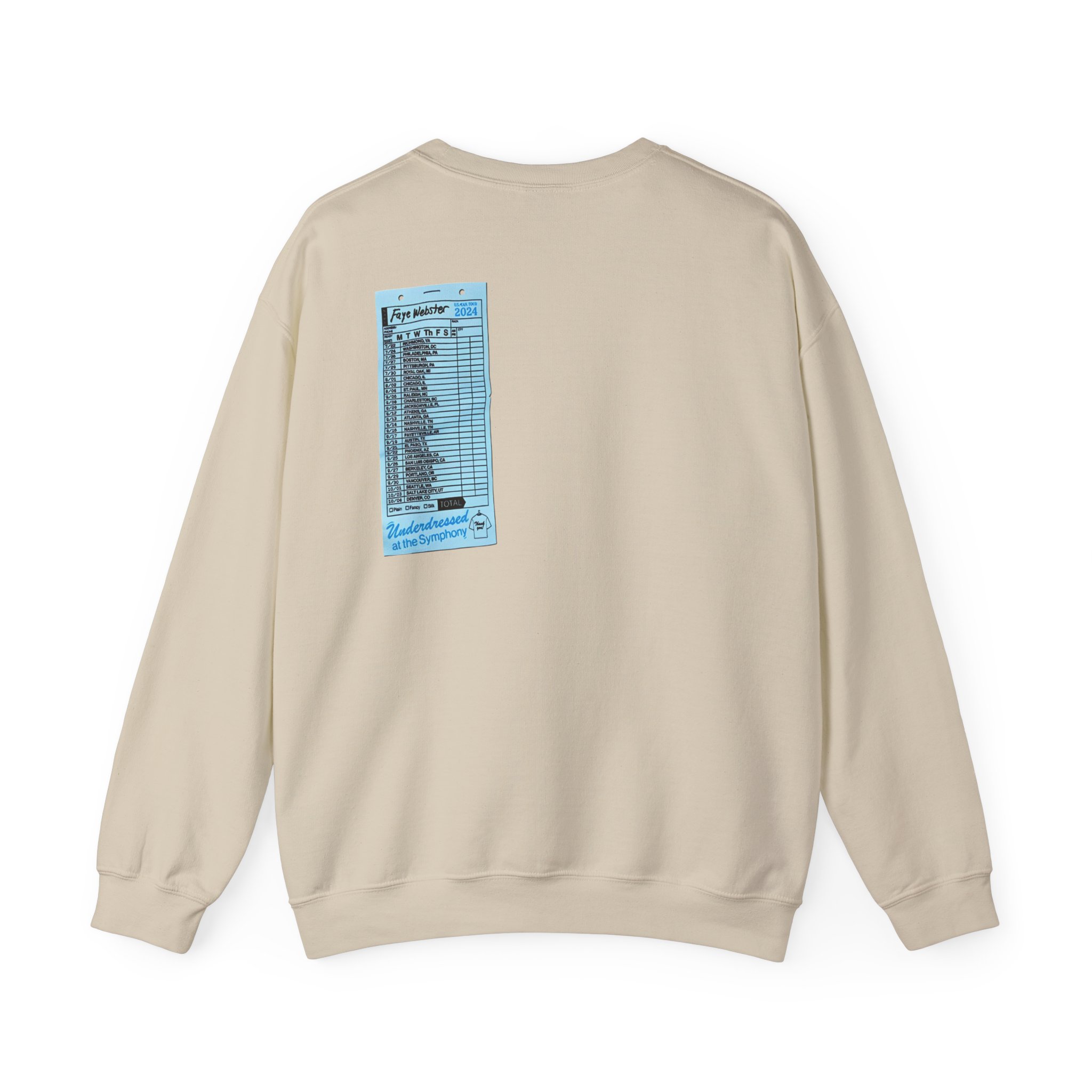 Faye Webster Underdressed at the Symphony 2024 Tour Unisex Heavy Blendâ„¢ Crewneck Sweatshirt