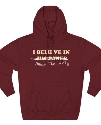 Amigo The Devil I Believe In Jim Jones Three-Panel Fleece Hoodie