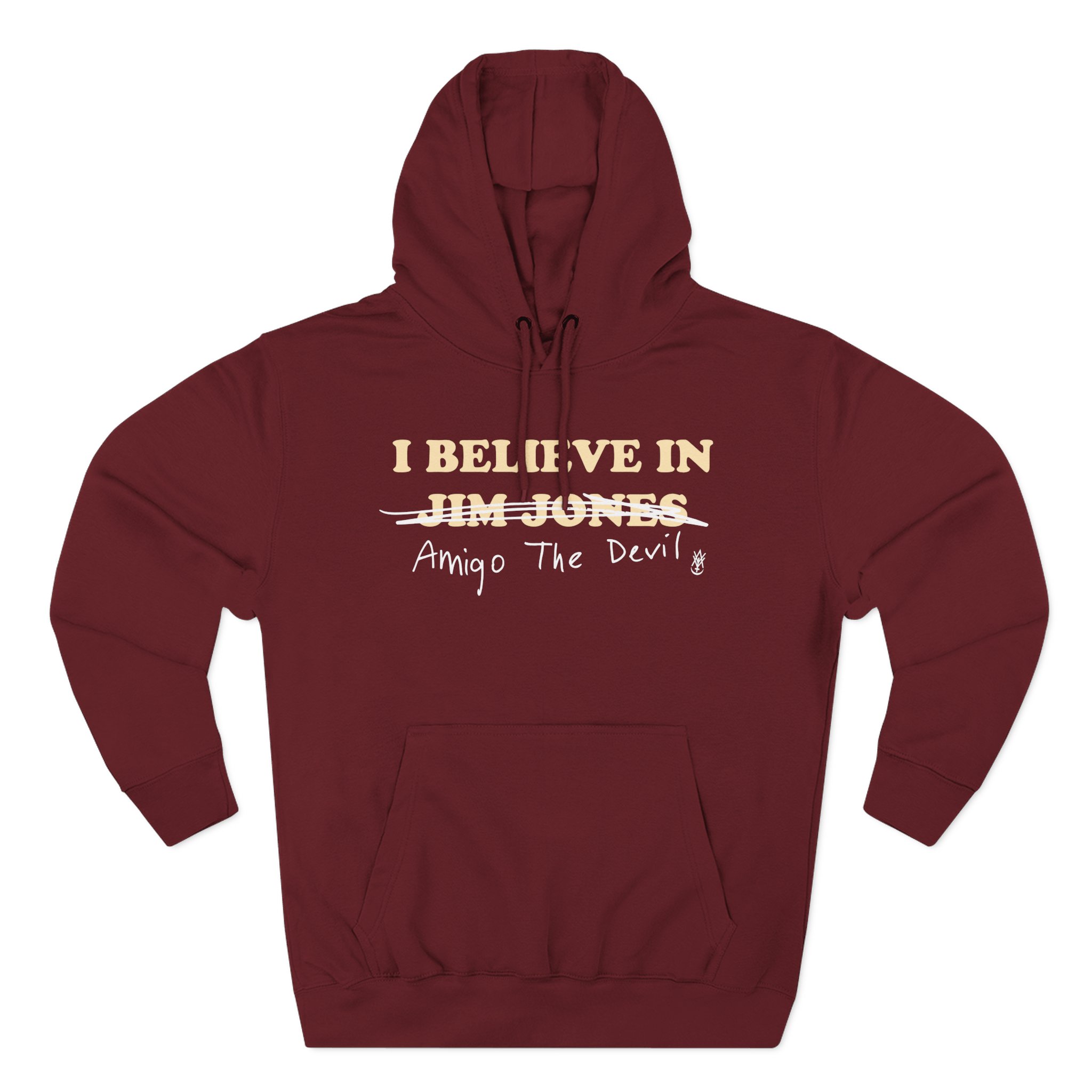 Amigo The Devil I Believe In Jim Jones Three-Panel Fleece Hoodie