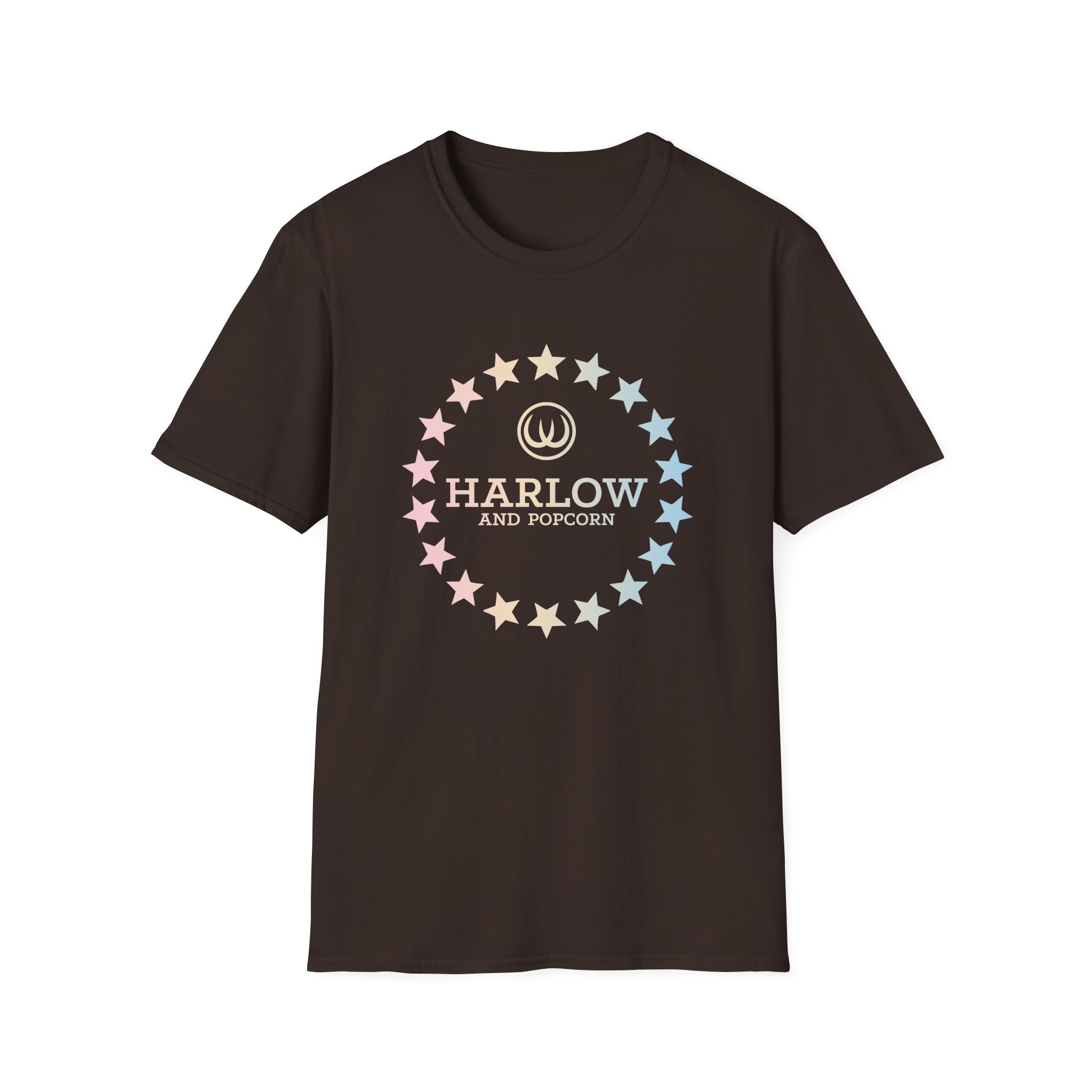 Harlow and Popcorn Unisex Softstyle T-Shirt