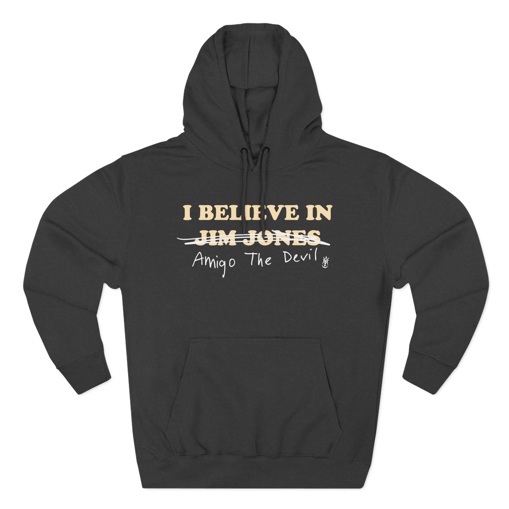 Amigo The Devil I Believe In Jim Jones Three-Panel Fleece Hoodie