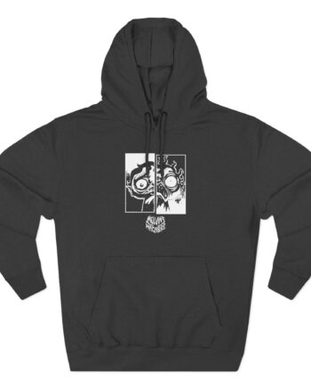 Papa Meat the Queen of Mensis Three-Panel Fleece Hoodie
