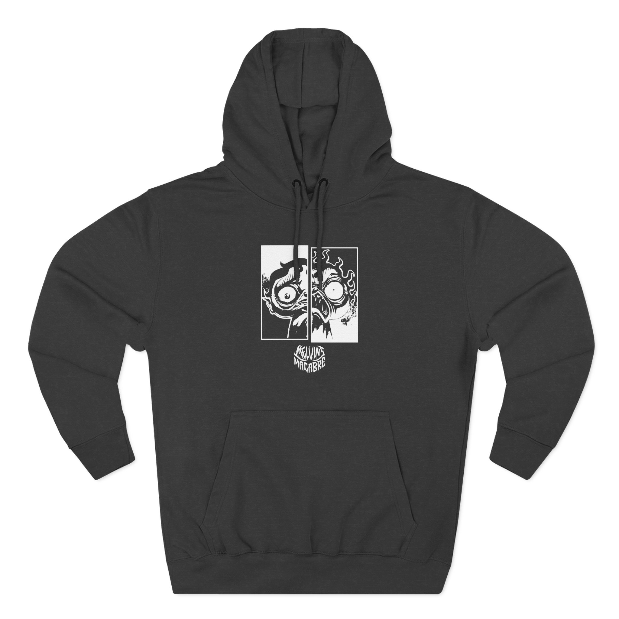 Papa Meat the Queen of Mensis Three-Panel Fleece Hoodie