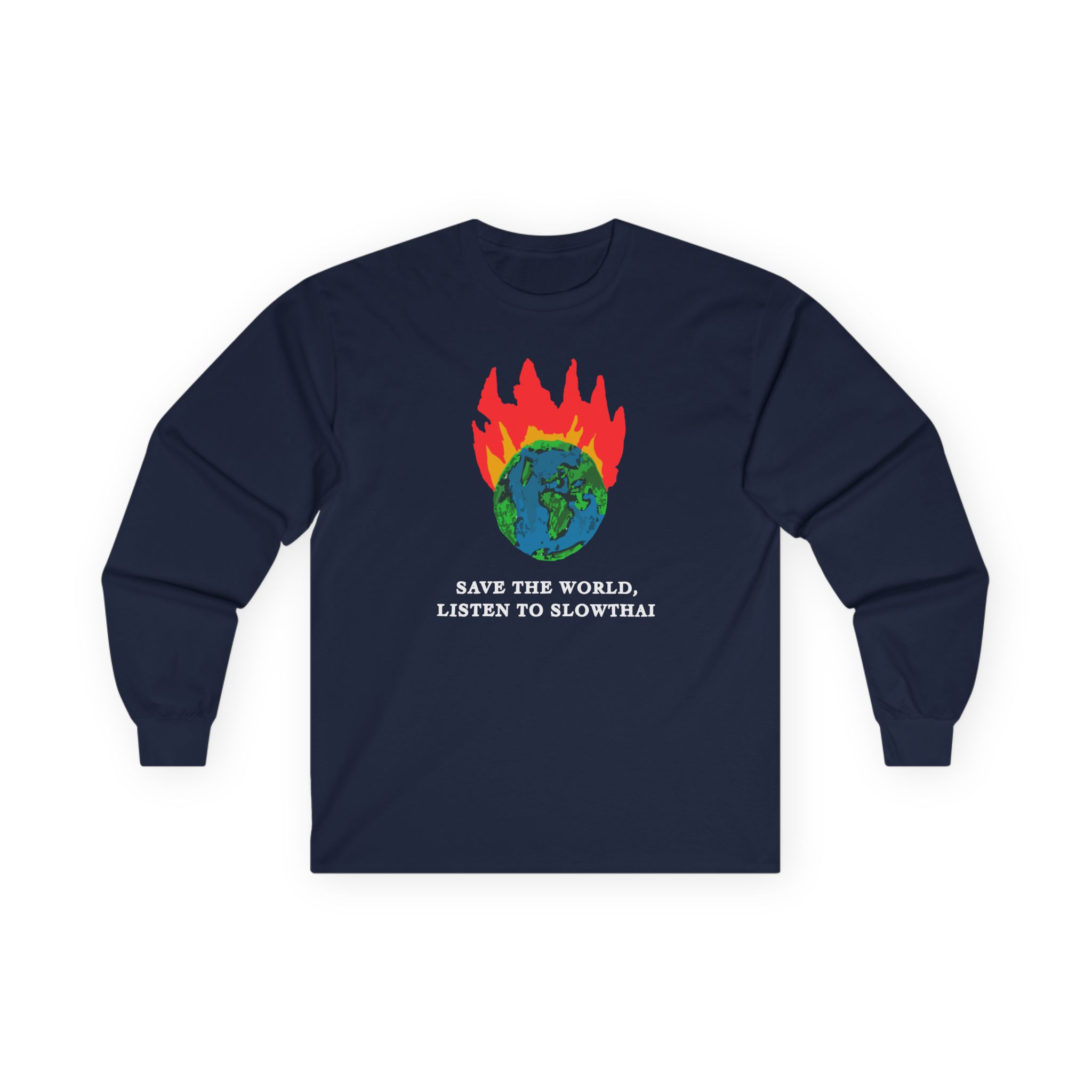 Save the World Listen to Slowthai Unisex Ultra Cotton Long Sleeve Tee