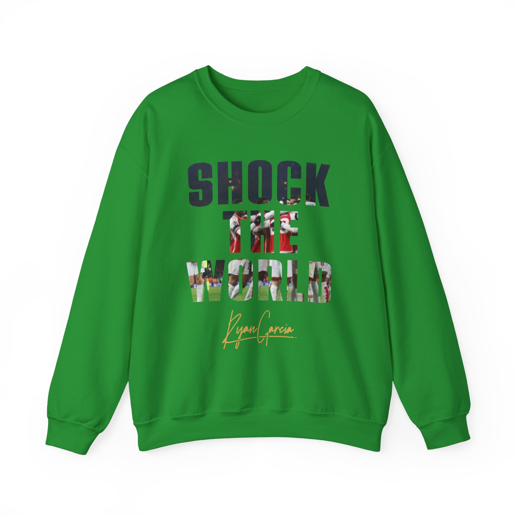 Ryan Garcia shock the world Unisex Heavy Blendâ„¢ Crewneck Sweatshirt