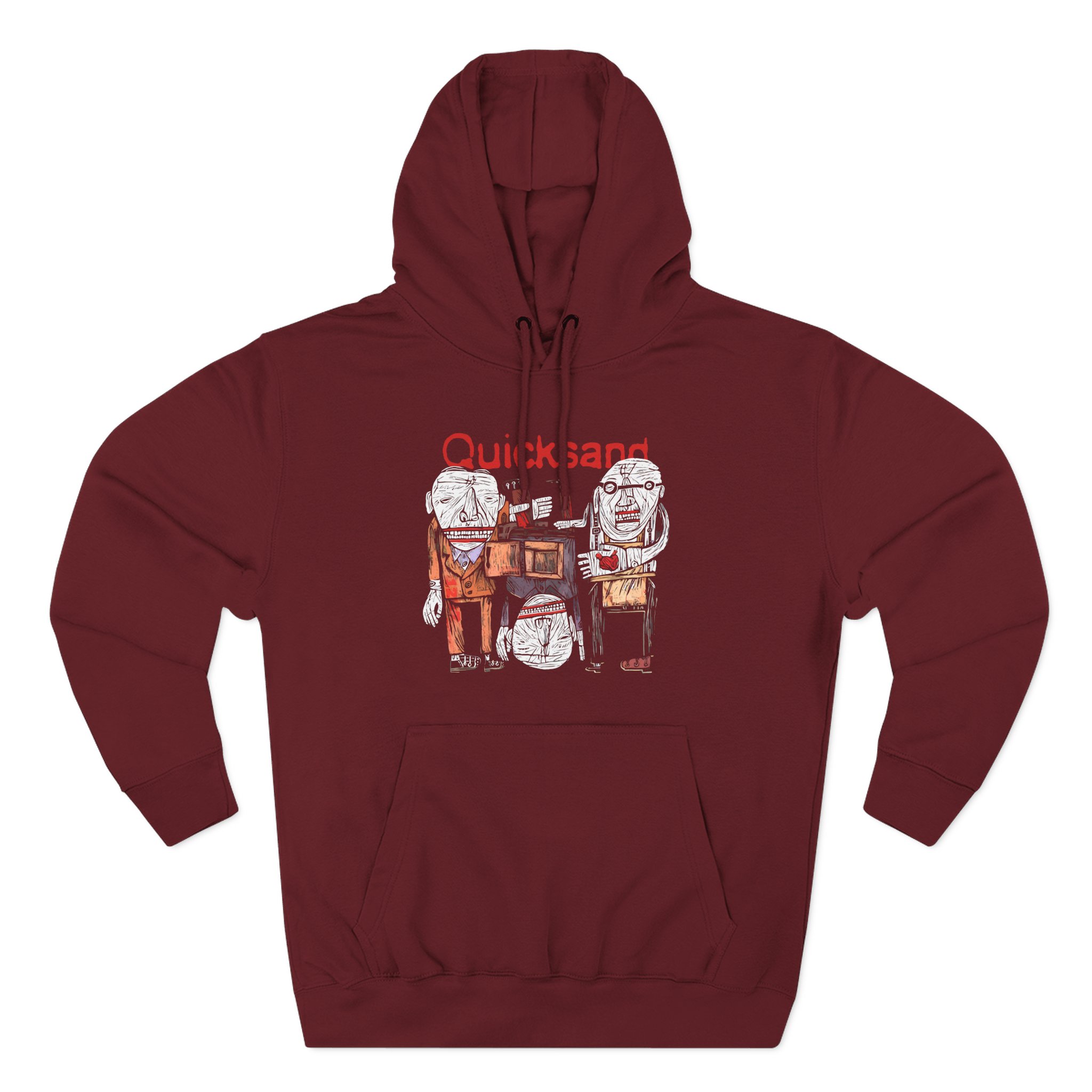 Quicksand Manic Compression Three-Panel Fleece Hoodie