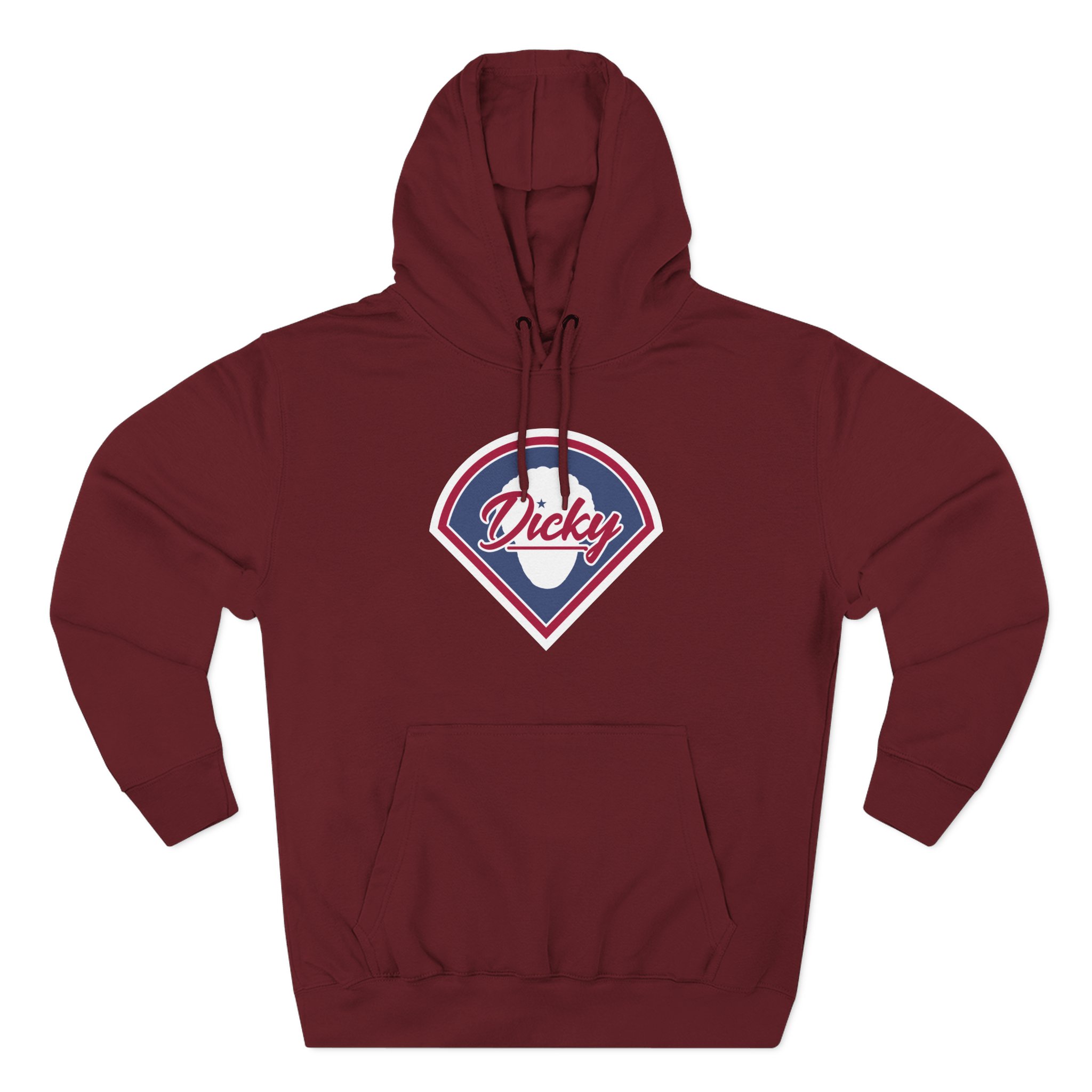 Lil Dicky Fanatic Burgundy Three-Panel Fleece Hoodie