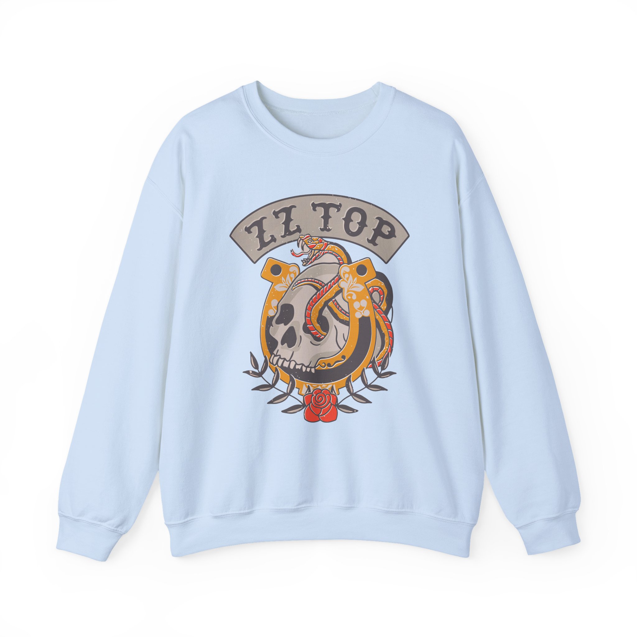 Zz Top Skull Unisex Heavy Blendâ„¢ Crewneck Sweatshirt