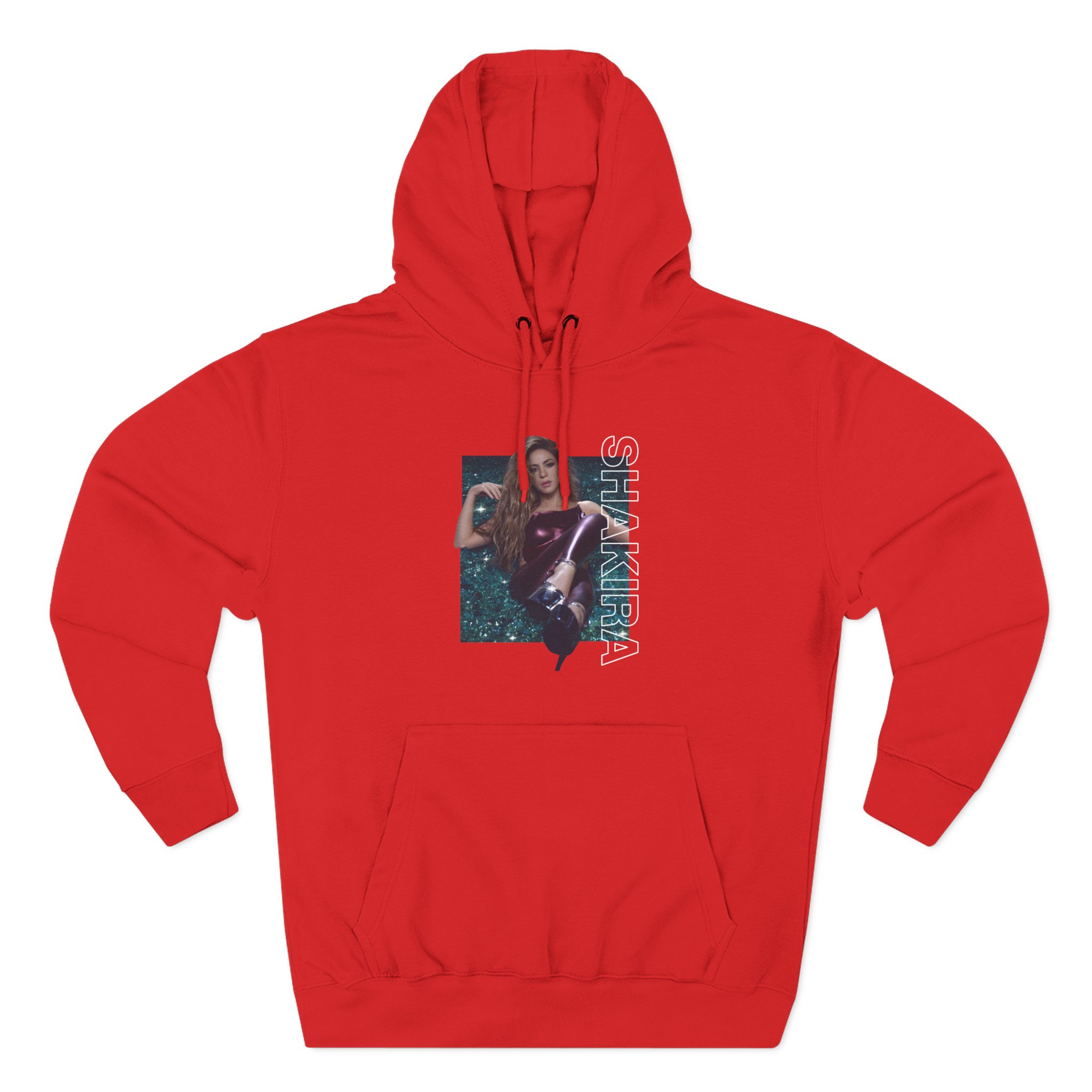 Shakira Emerald Three-Panel Fleece Hoodie