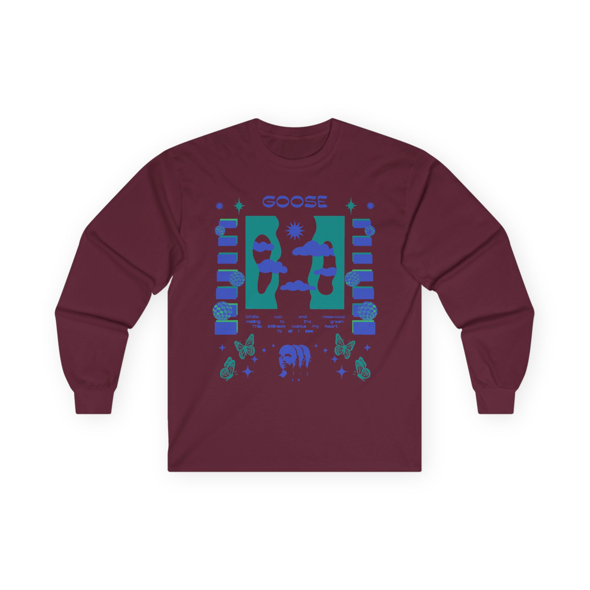 Goose Rosewood Unisex Ultra Cotton Long Sleeve Tee