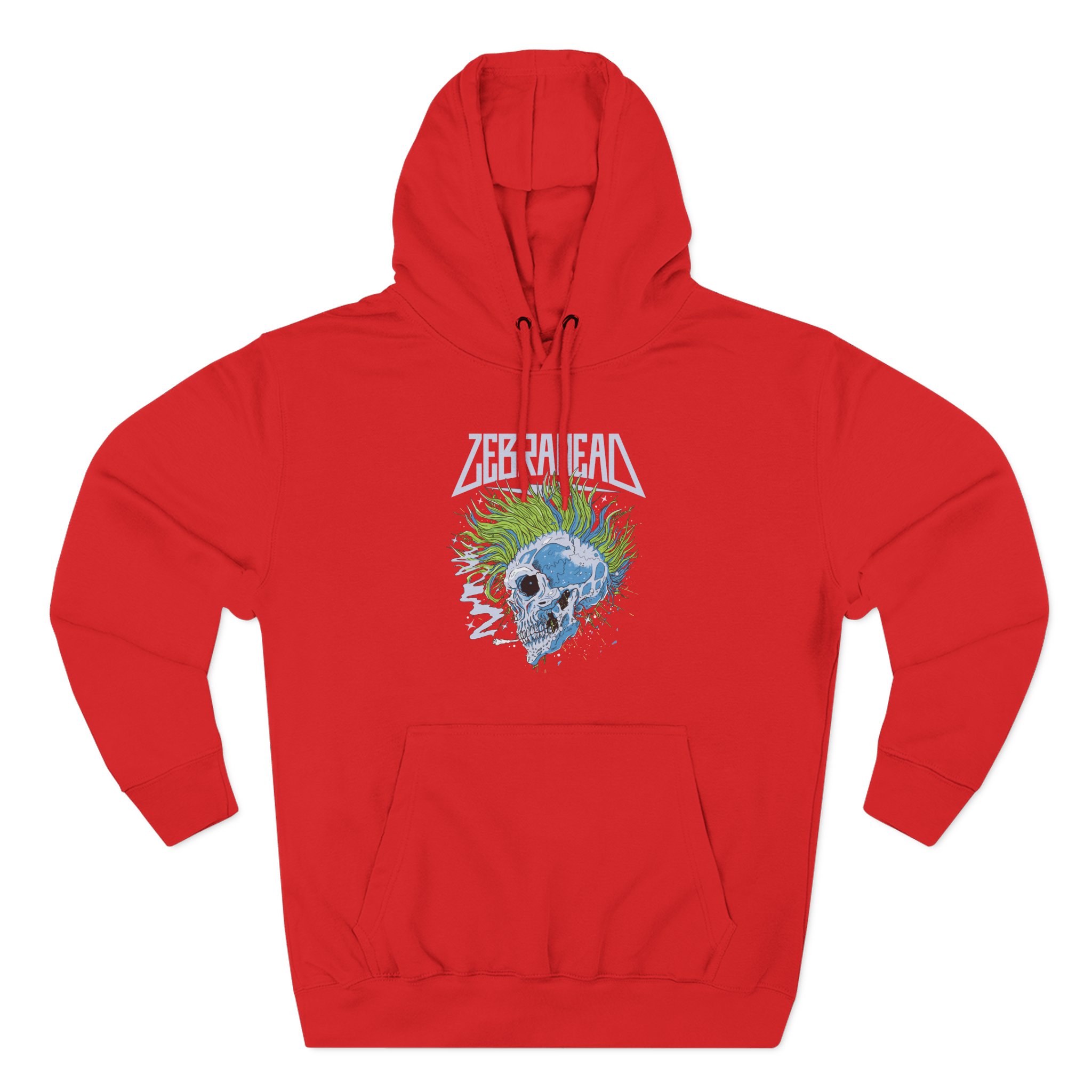 Zebrahead Skull Three-Panel Fleece Hoodie