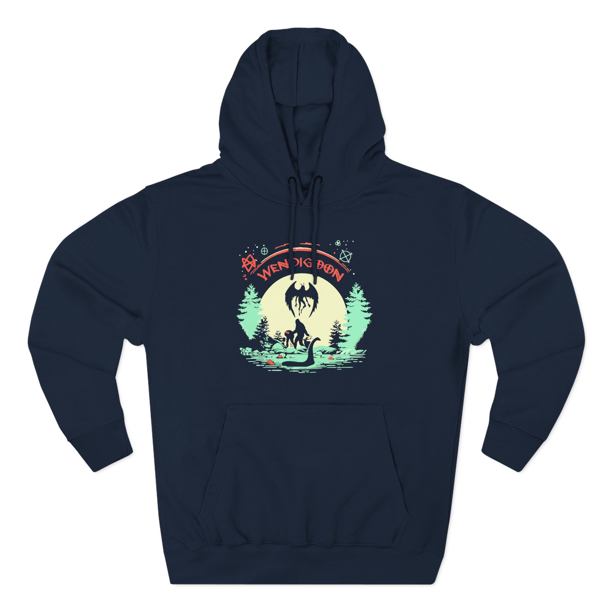 Wendigoon Cryptids on Tour Three-Panel Fleece Hoodie