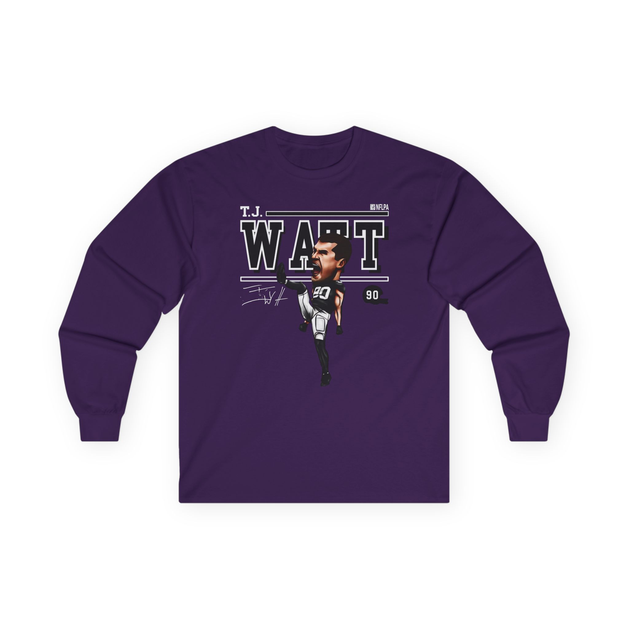 Tj Watt Cartoon Unisex Ultra Cotton Long Sleeve Tee