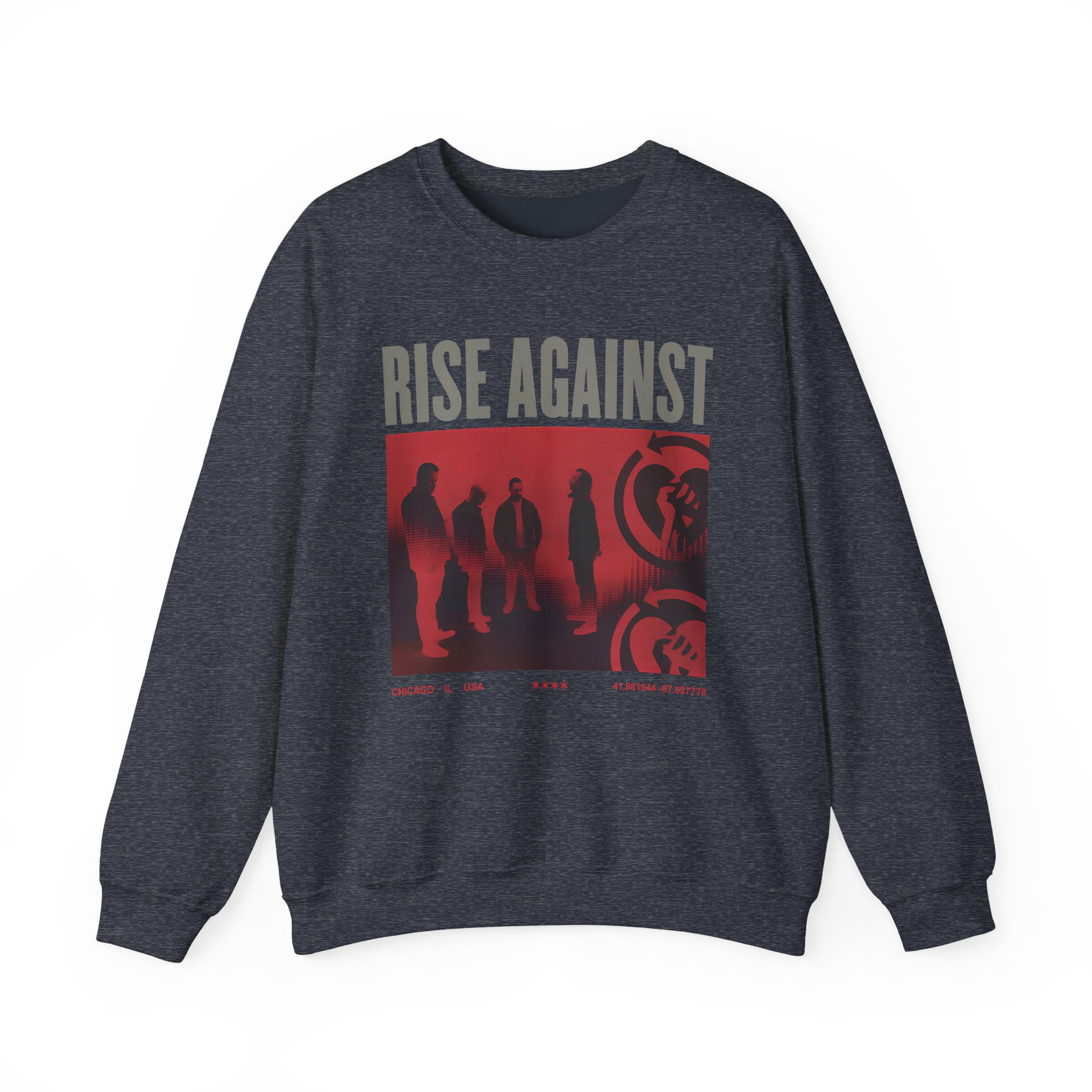 Rise Against Group Photo Unisex Heavy Blendâ„¢ Crewneck Sweatshirt