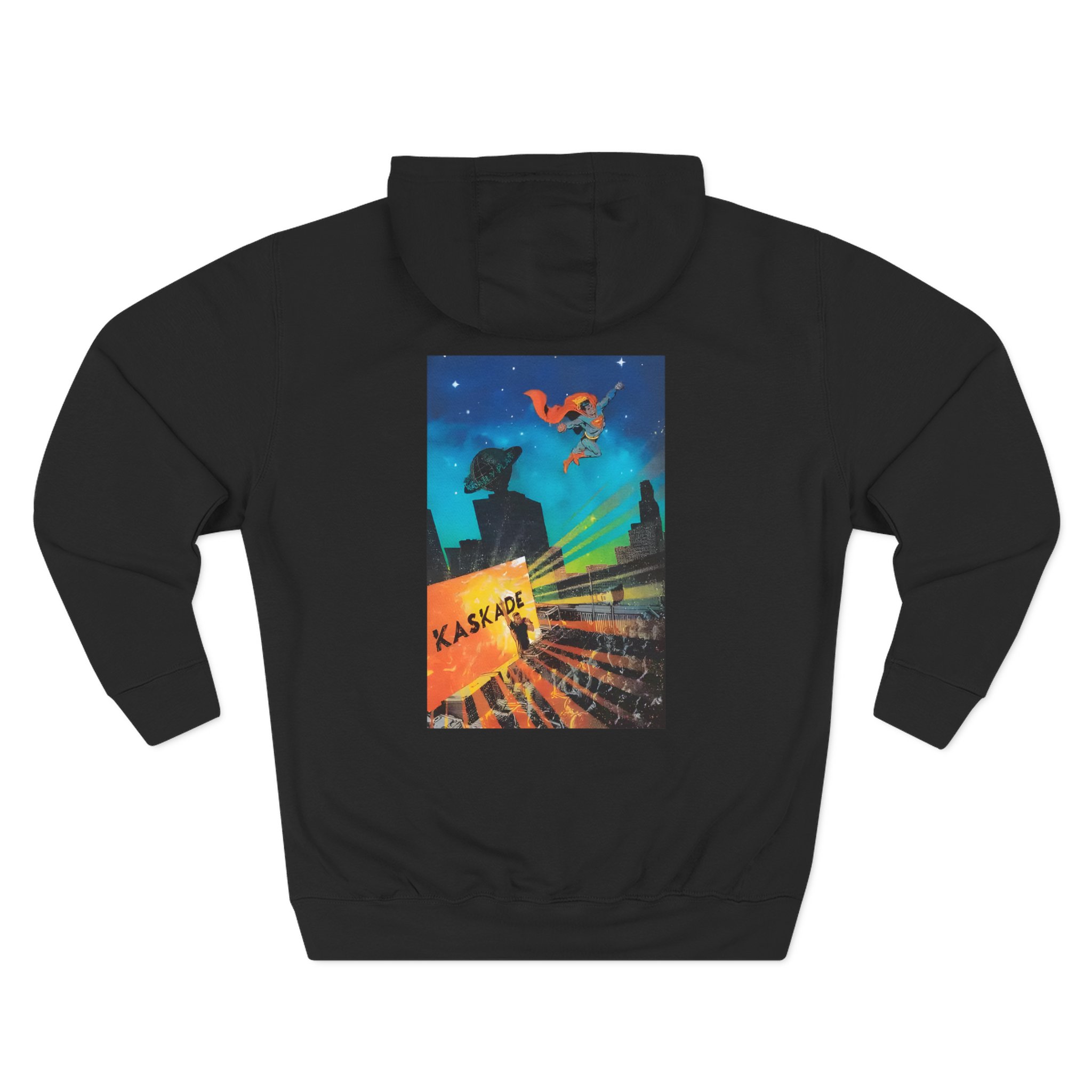 Kaskade X Superman Comic Three-Panel Fleece Hoodie