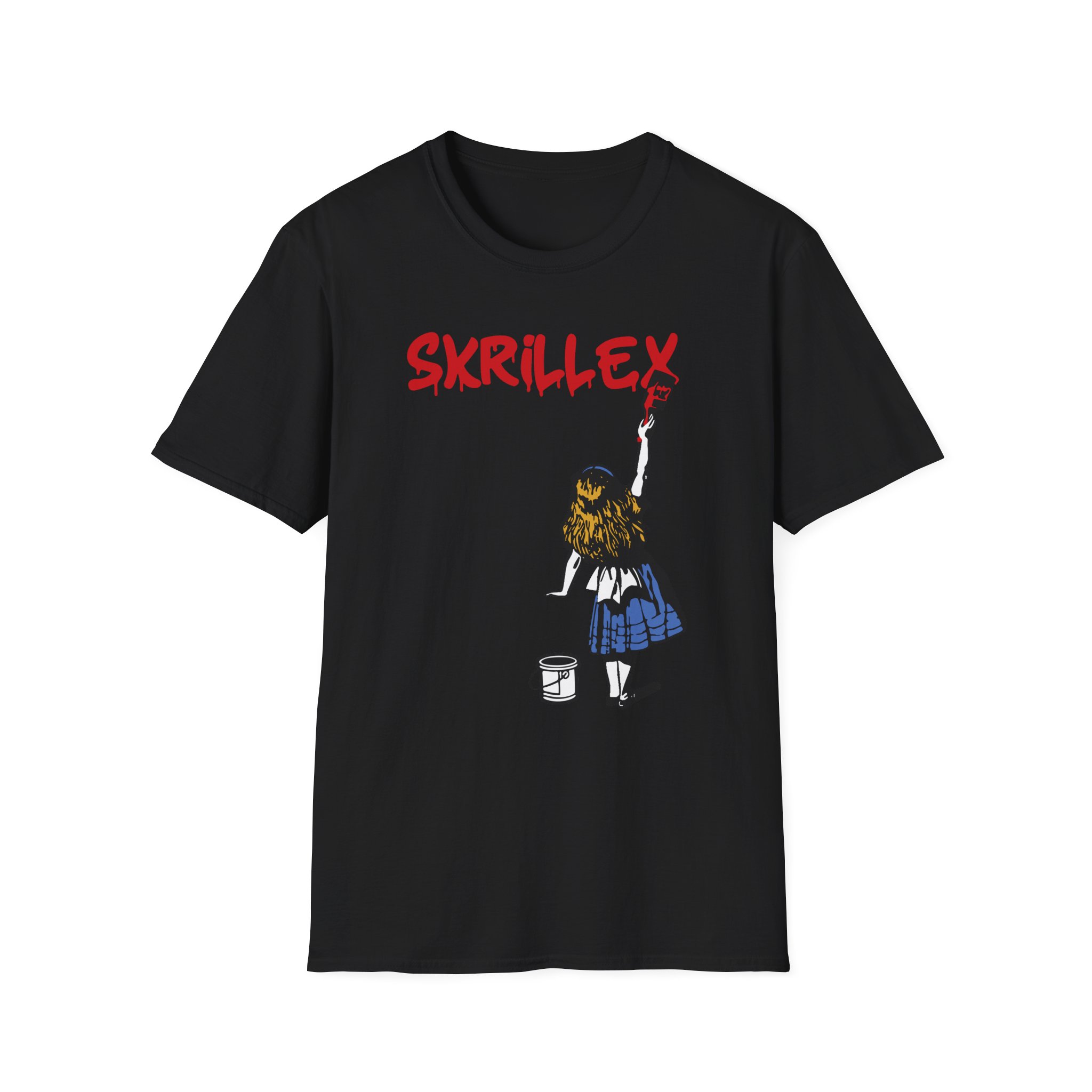 skrillex red girl Unisex Softstyle T-Shirt
