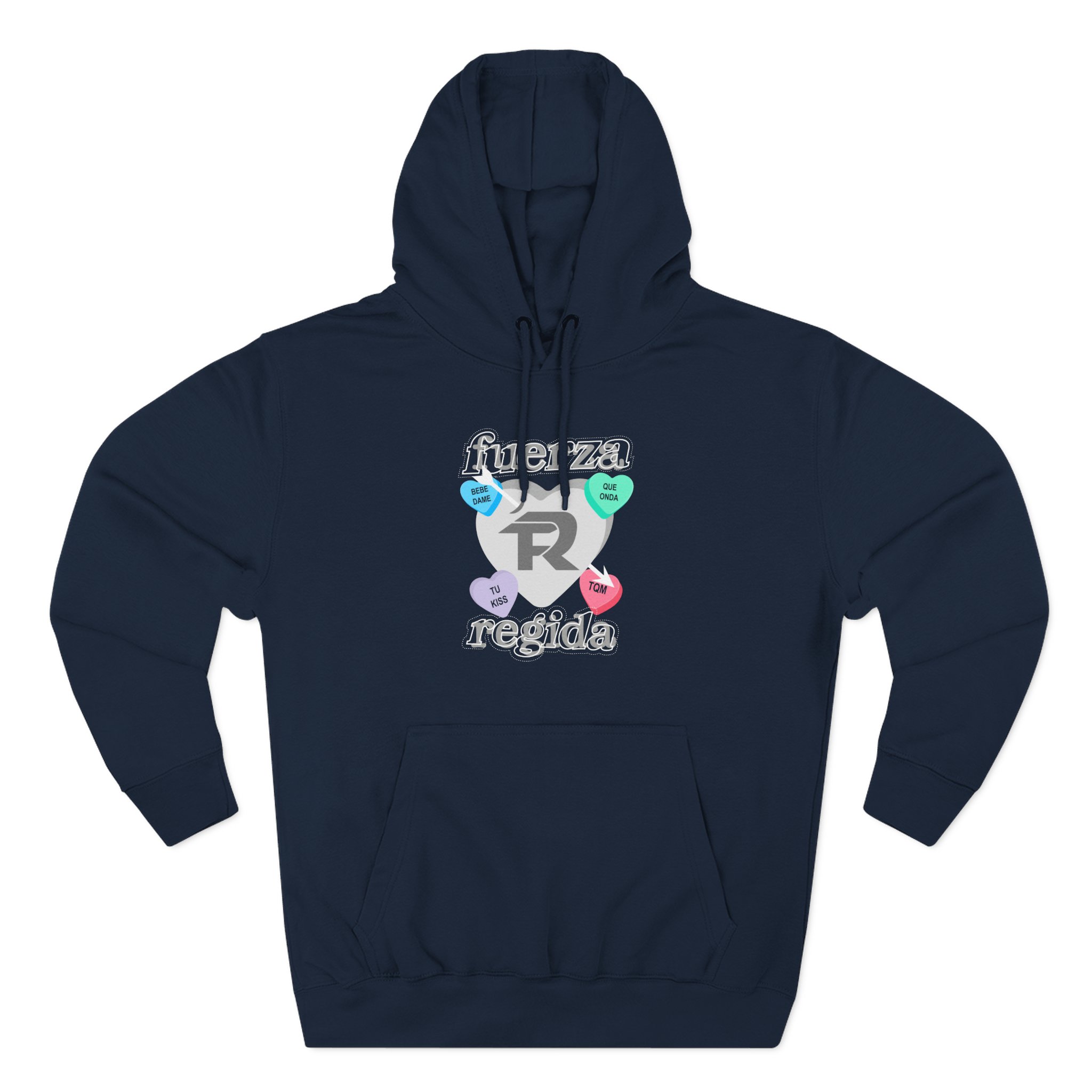 Fuerza Regida Candy Hearts Three-Panel Fleece Hoodie