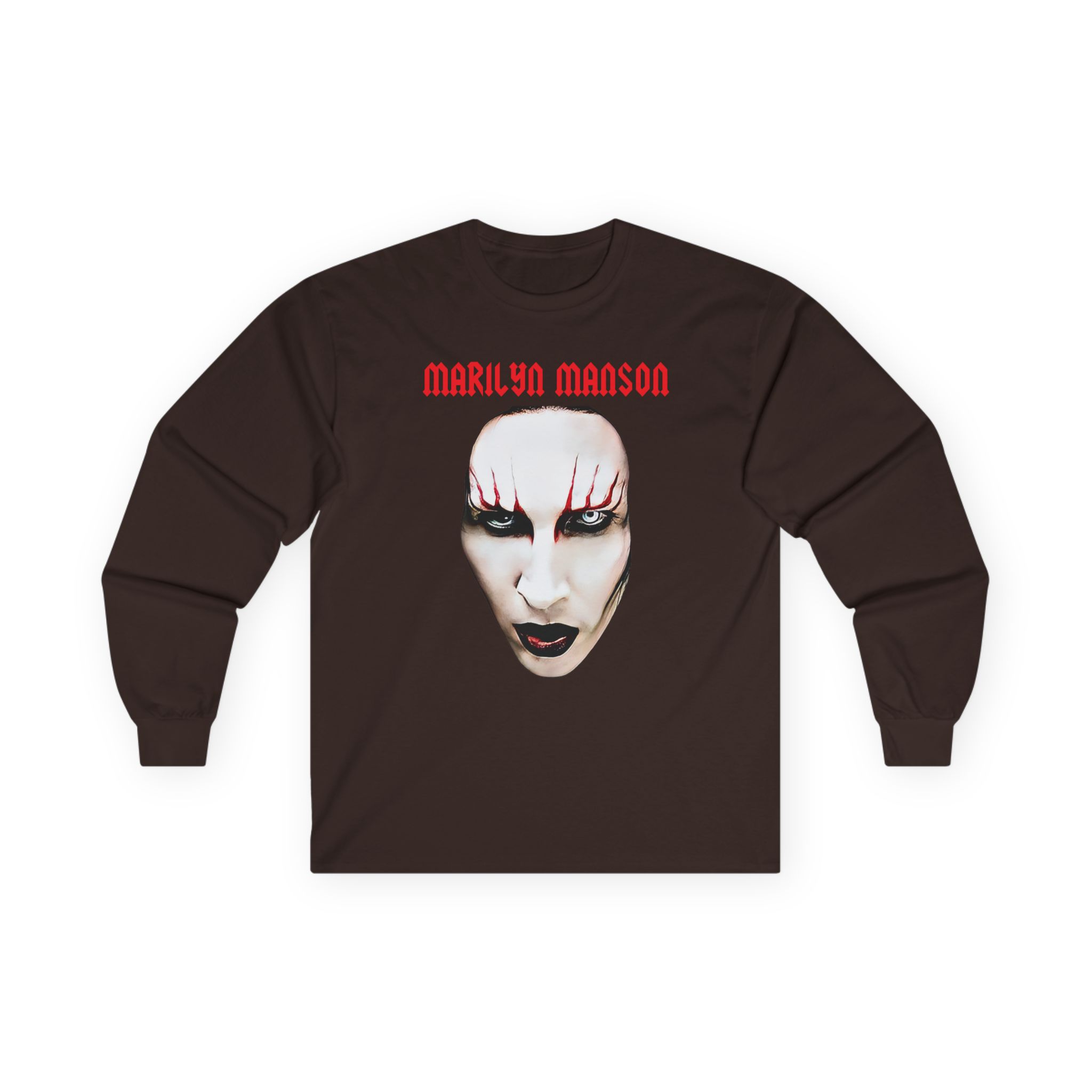 Marilyn Manson Red Lips Unisex Ultra Cotton Long Sleeve Tee