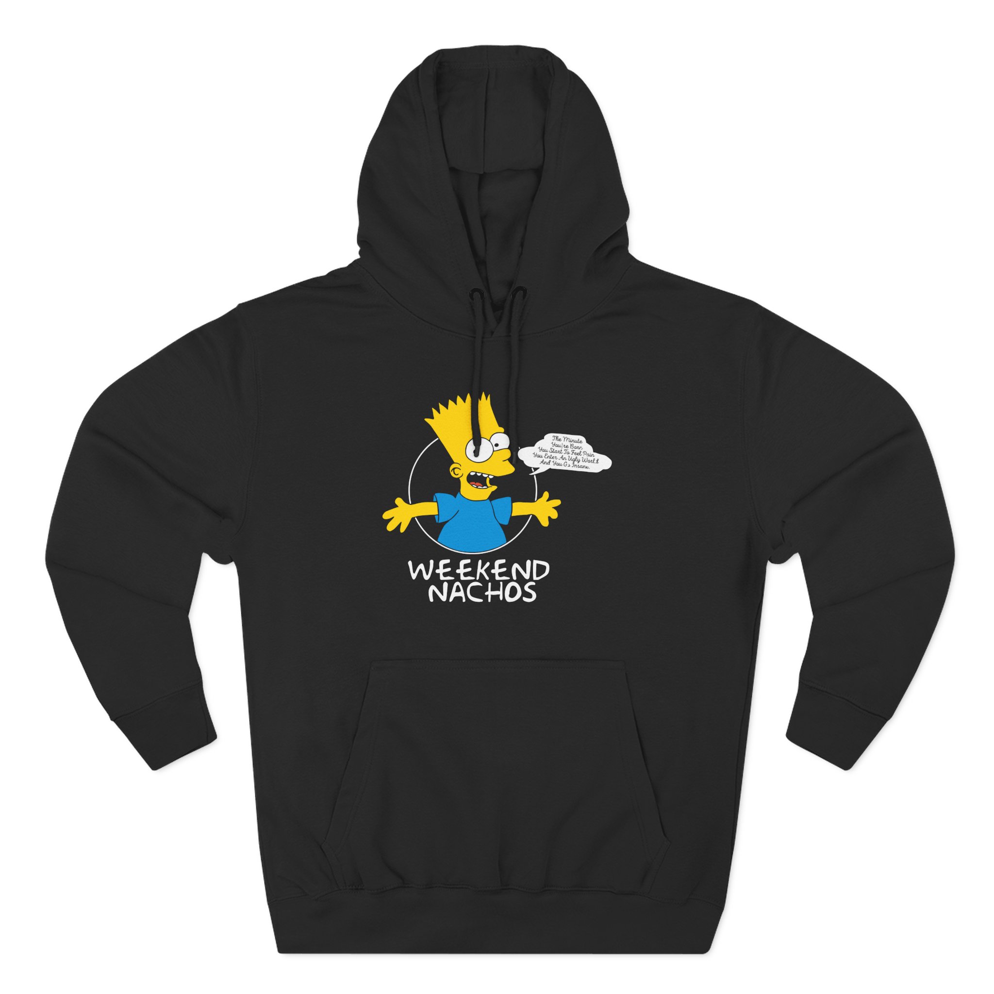 Weekend Nachos Three-Panel Fleece Hoodie