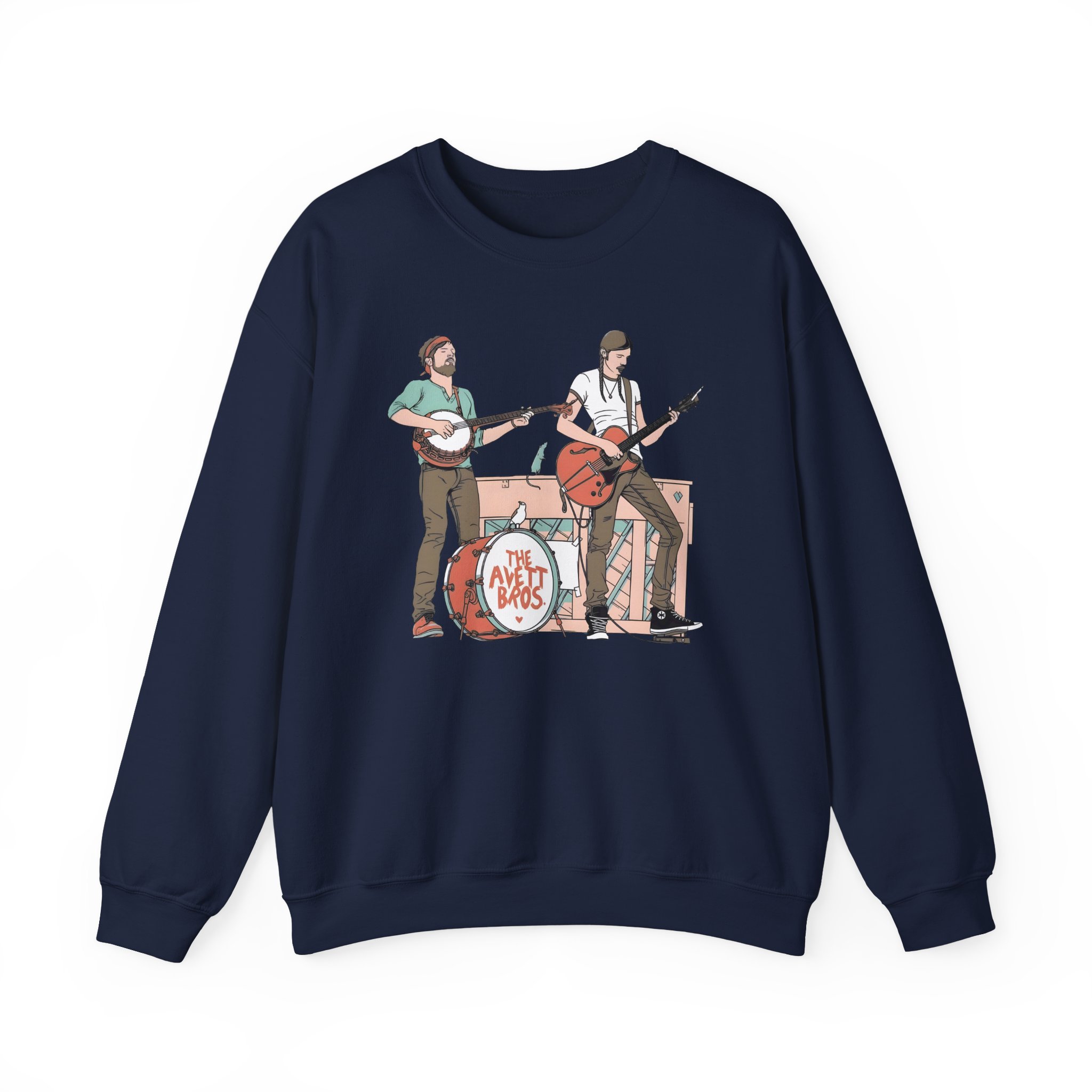 Avett Brothers on Stage Unisex Heavy Blendâ„¢ Crewneck Sweatshirt