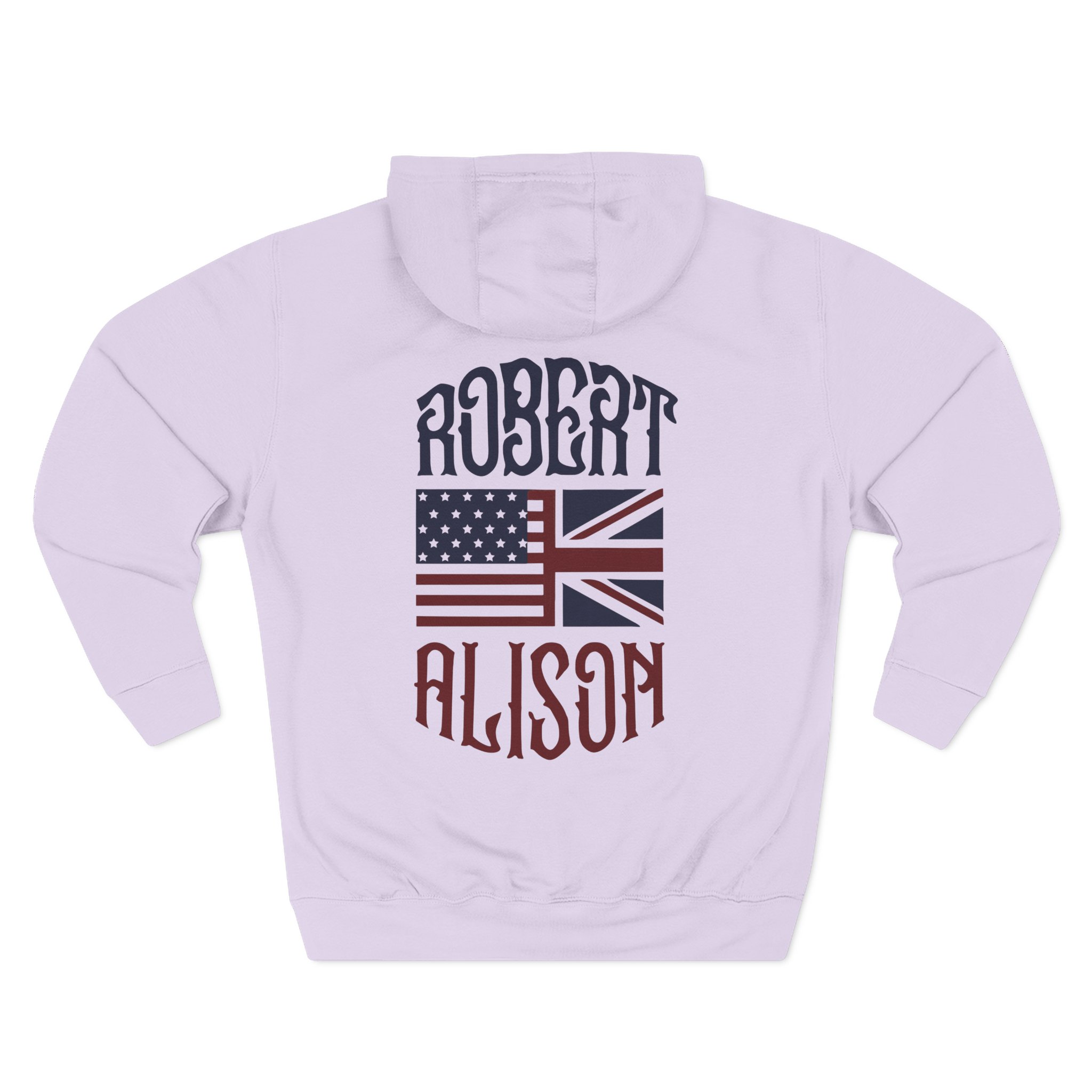 Robert Plant Inflated Type Three-Panel Fleece Hoodie