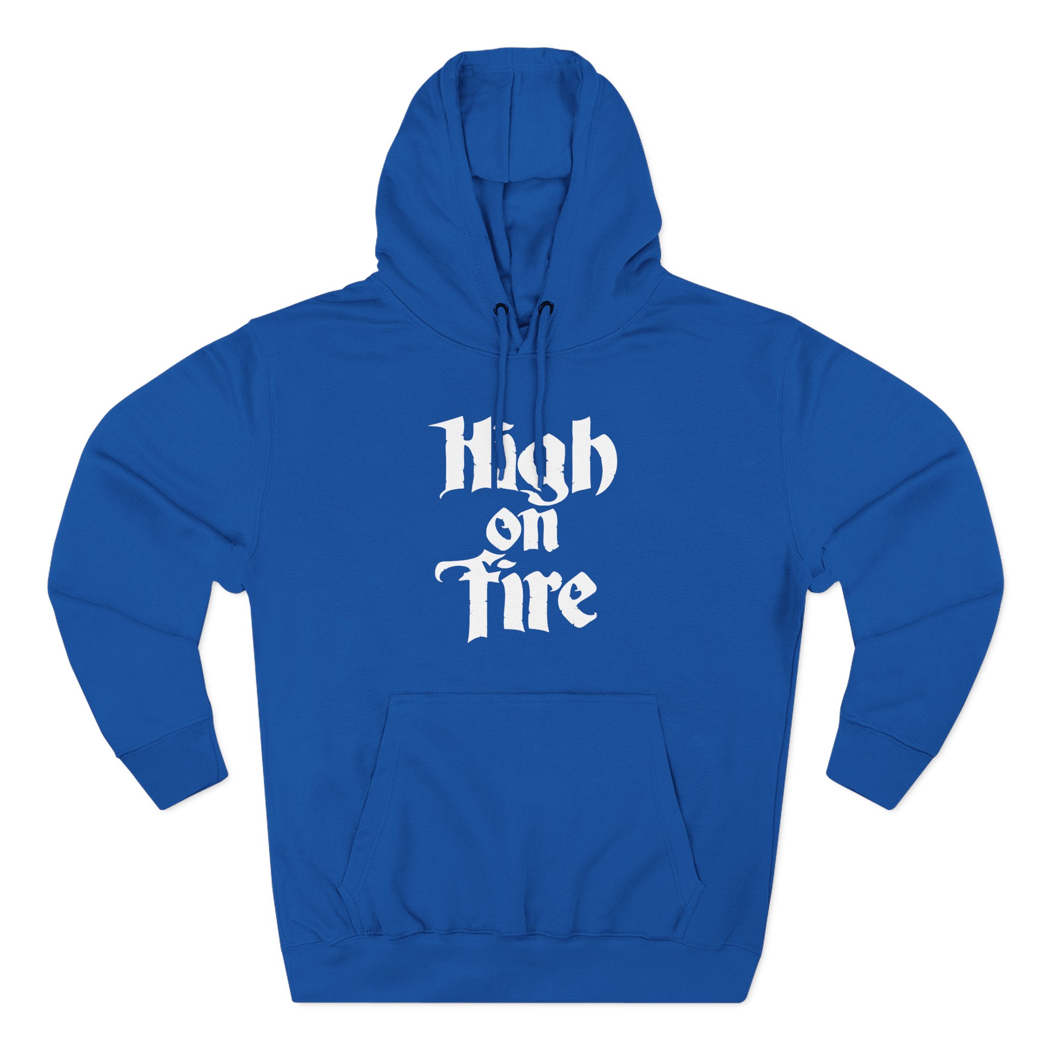 High on Fire Logo Three-Panel Fleece Hoodie