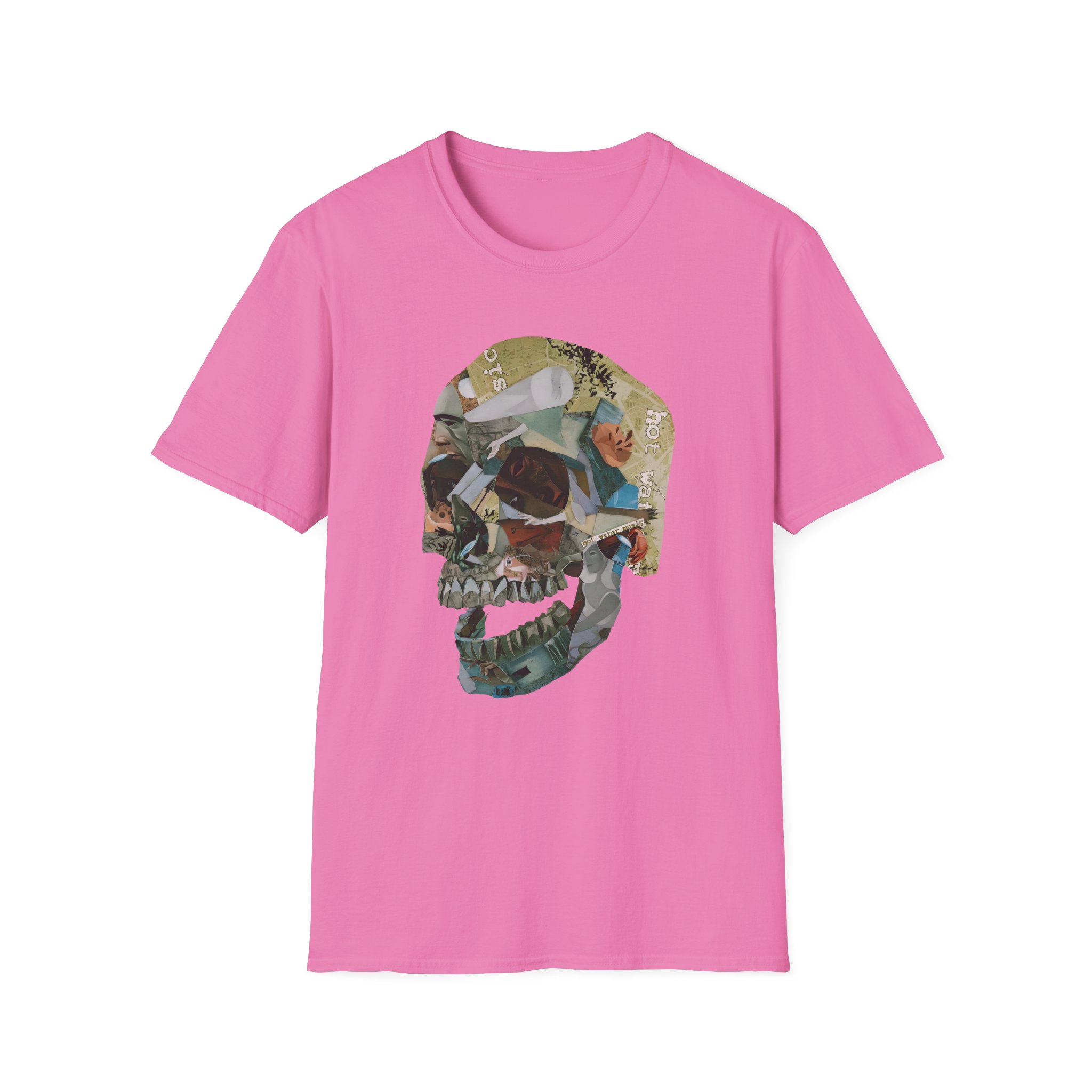 Hot Water Music Album Collage Skull Unisex Softstyle T-Shirt