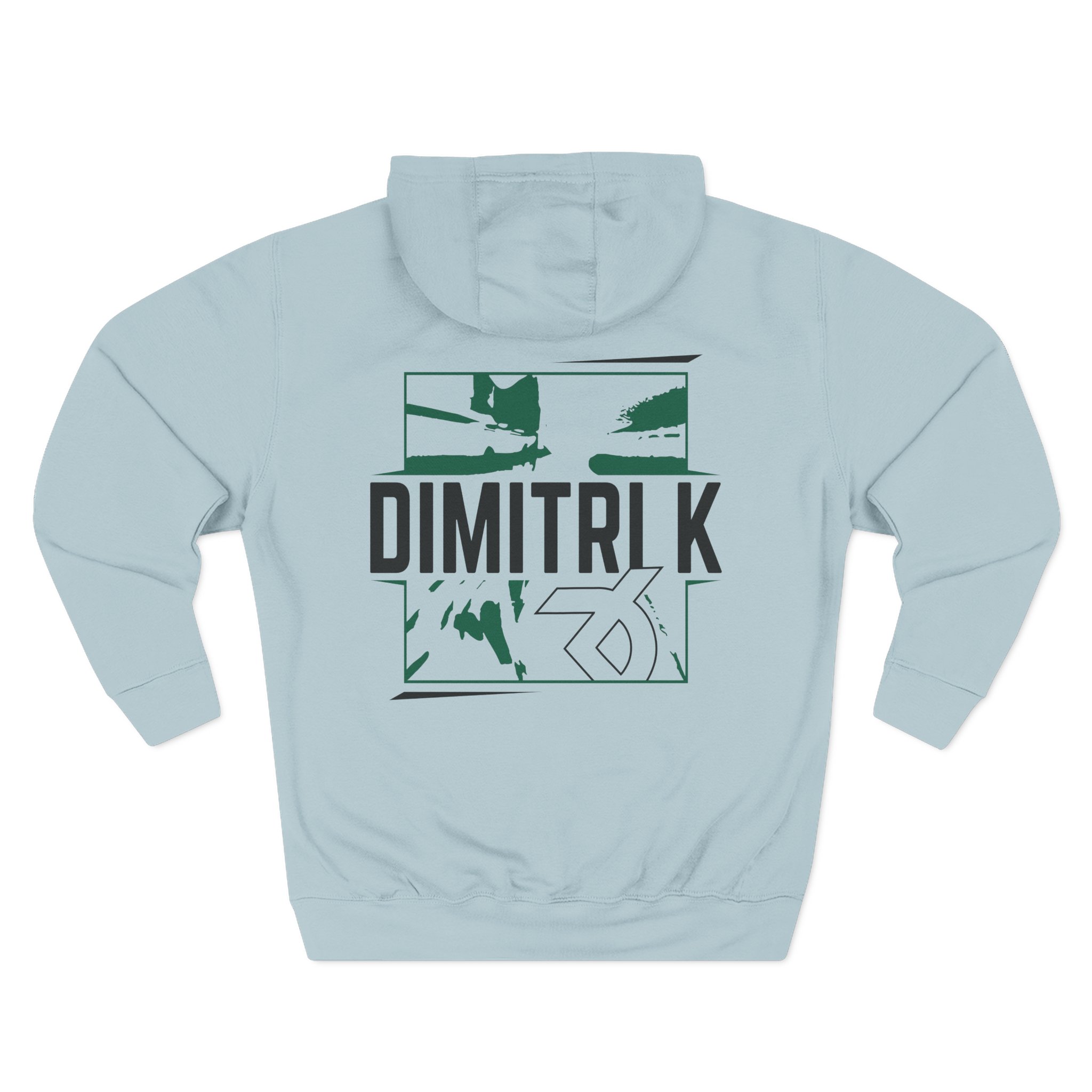Dimitri K Three-Panel Fleece Hoodie