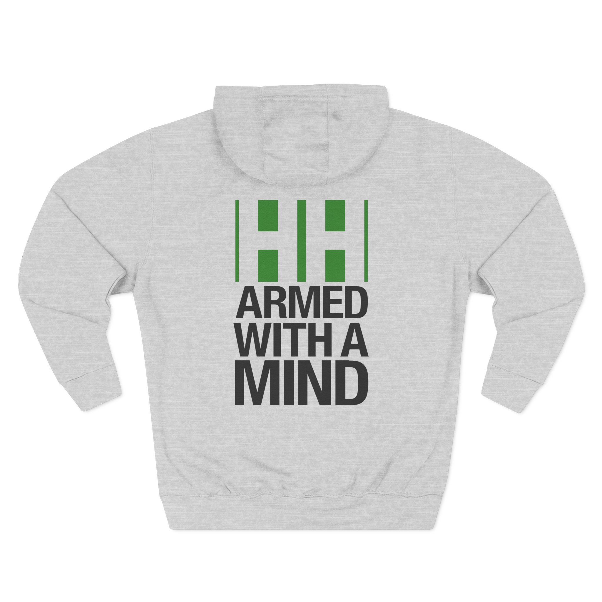 Have Heart Armed With a Mind Three-Panel Fleece Hoodie