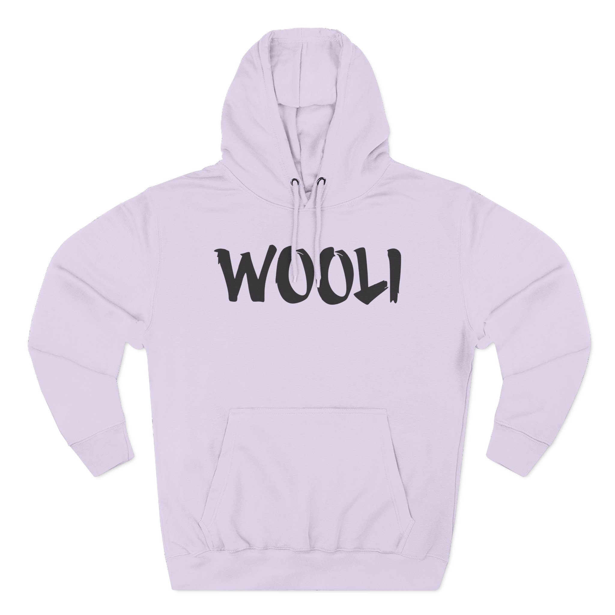 Wooli Orange Three-Panel Fleece Hoodie