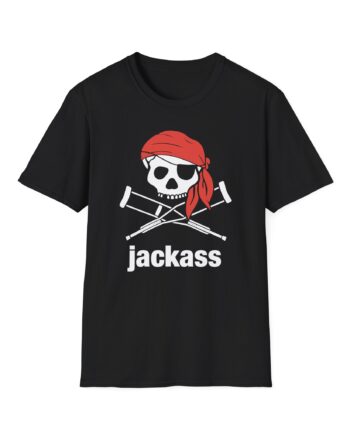 Jackass Skull and Crutches Unisex Softstyle T-Shirt