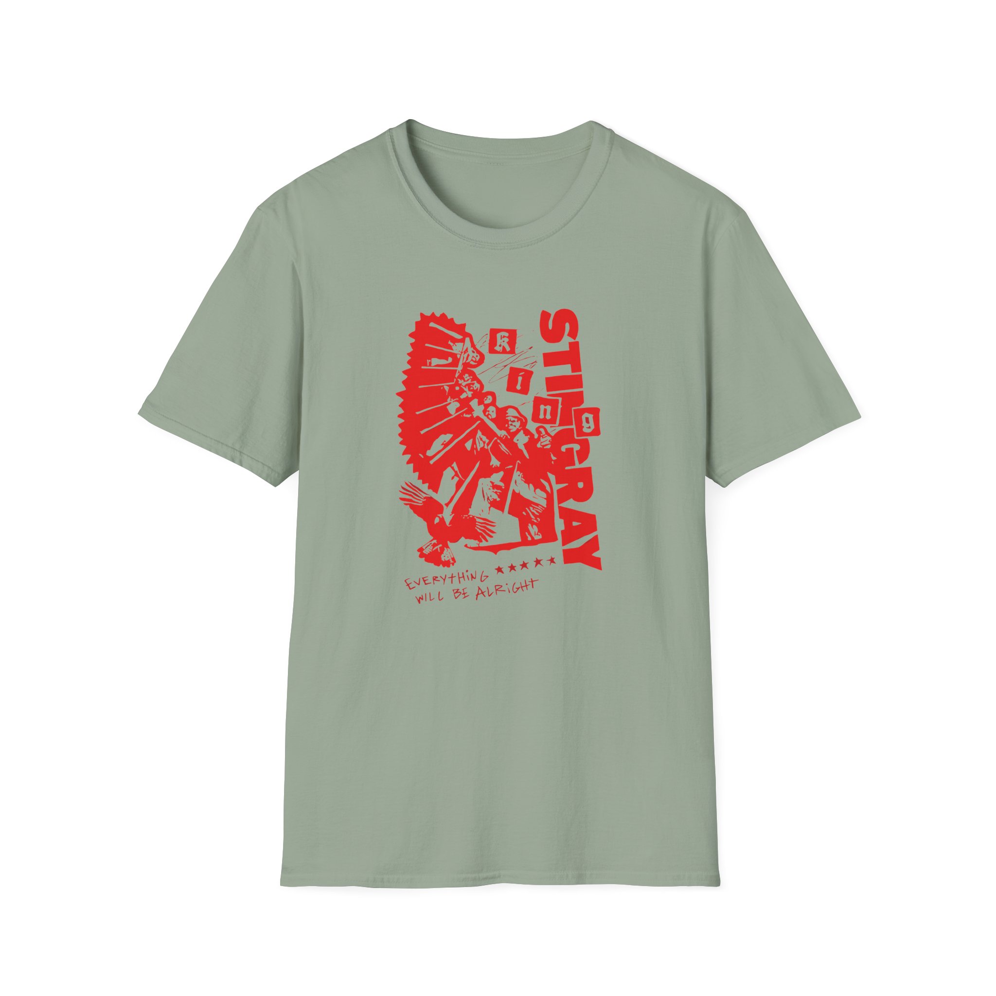 King Stingray Everything Will Be Alright Unisex Softstyle T-Shirt