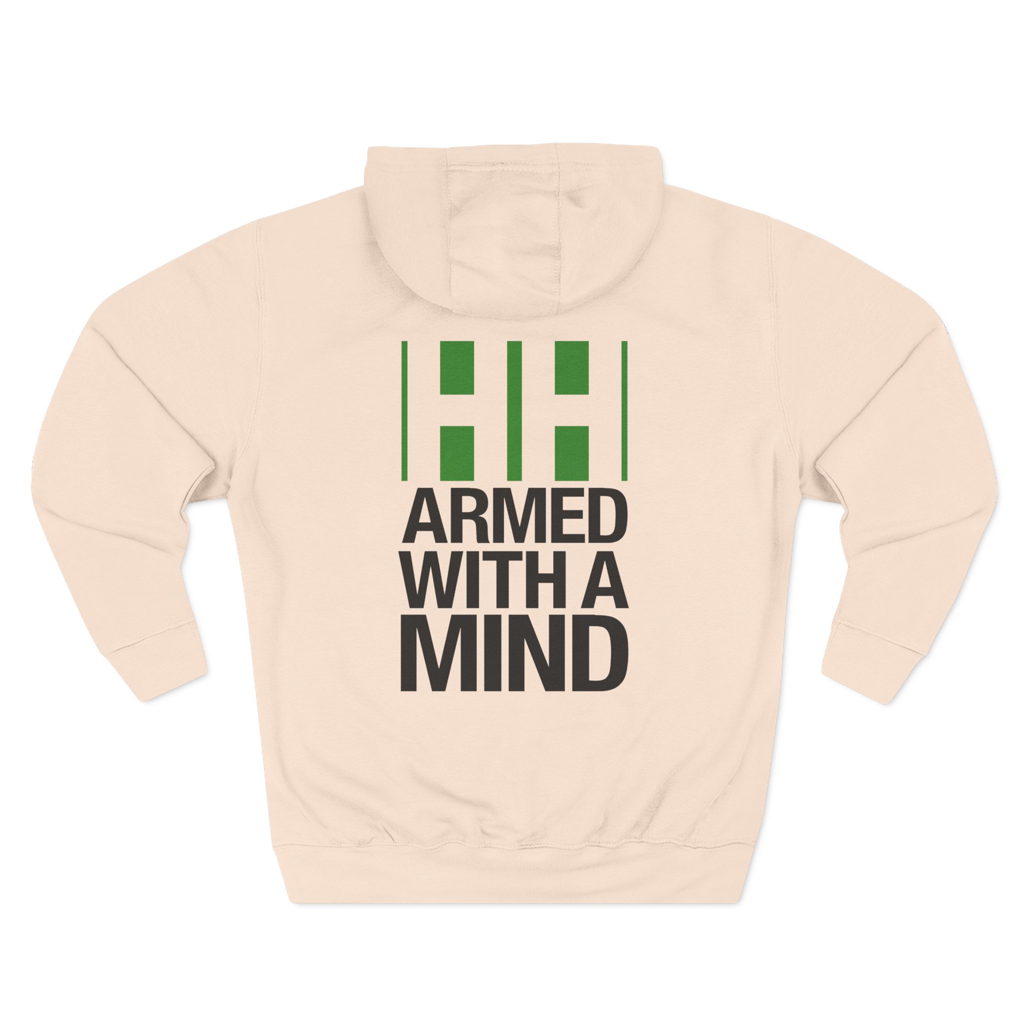 Have Heart Armed With a Mind Three-Panel Fleece Hoodie