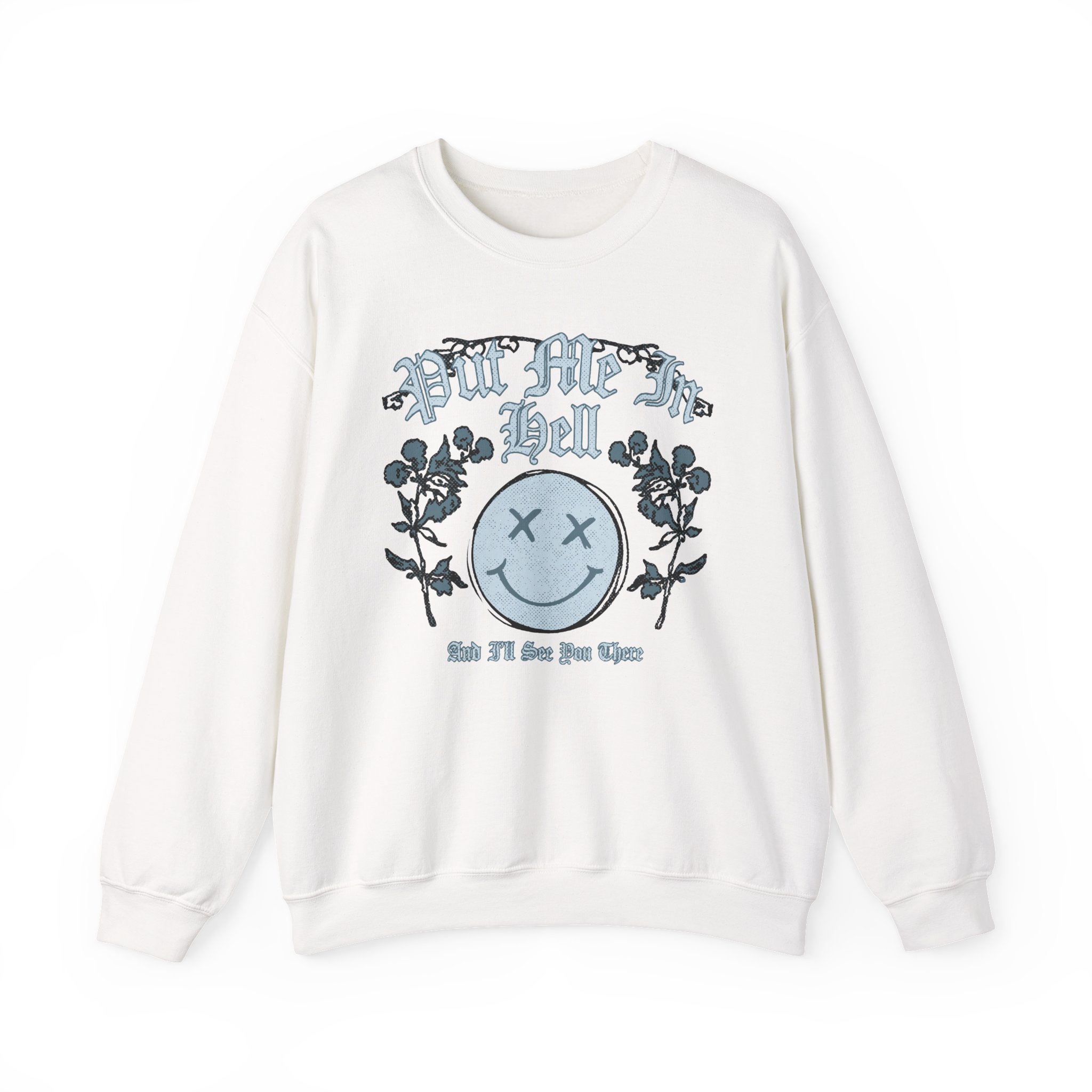 Kallmekris Put Me in Hell Unisex Heavy Blendâ„¢ Crewneck Sweatshirt