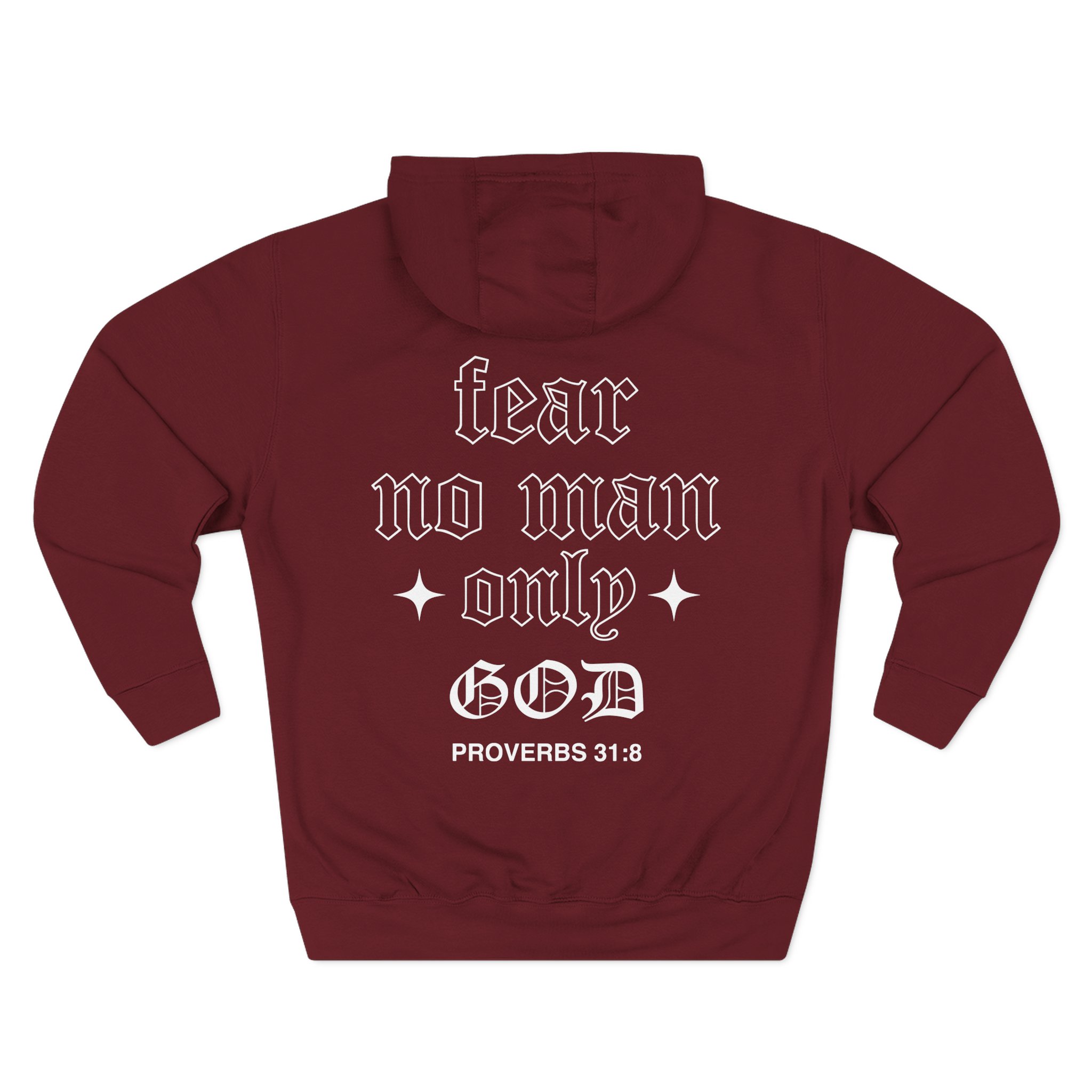 Ryan Garcia Fear No Man Only God Three-Panel Fleece Hoodie