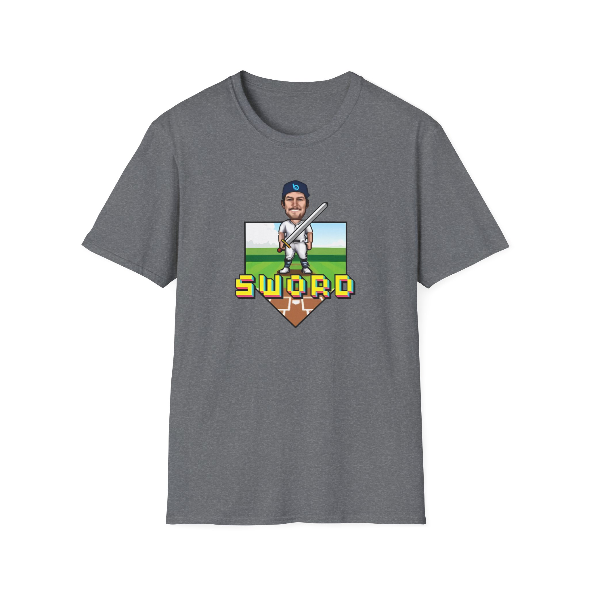 Trevor Bauer Sword Pixel Art Unisex Softstyle T-Shirt
