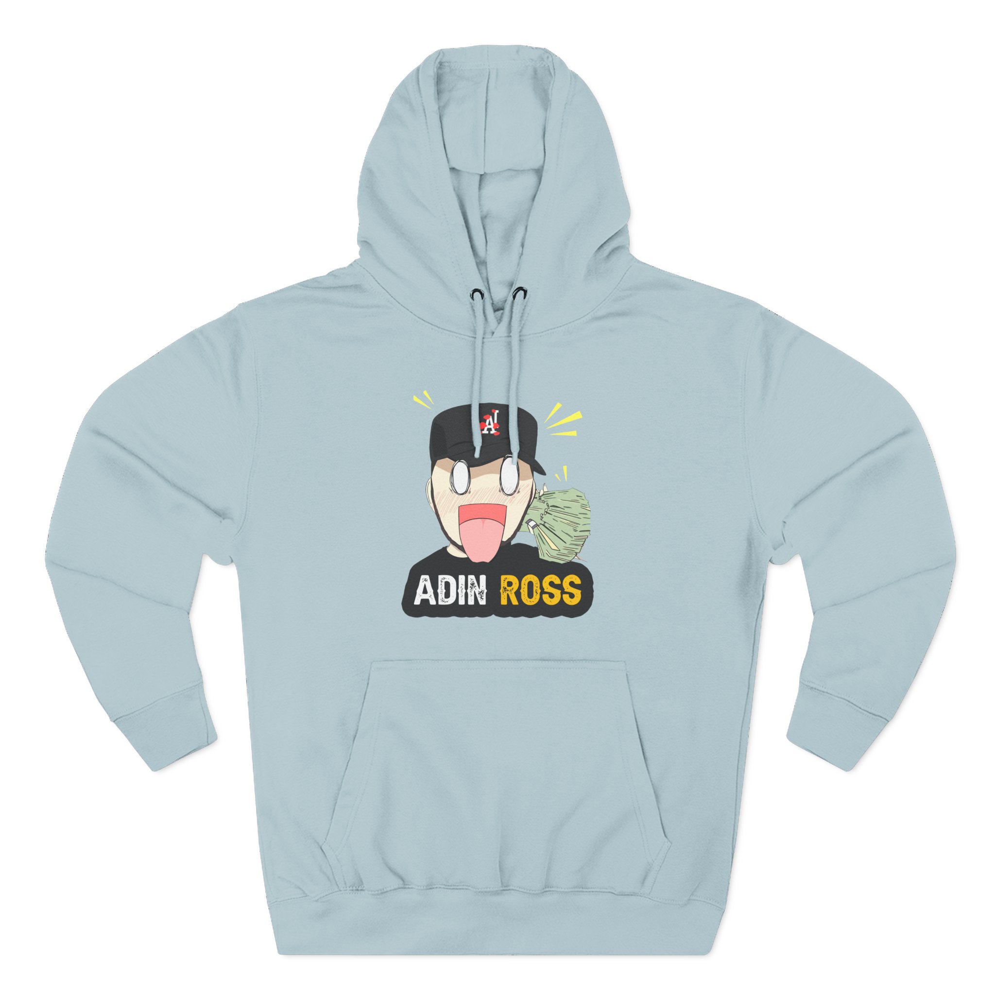 Adin Ross Parody Three-Panel Fleece Hoodie
