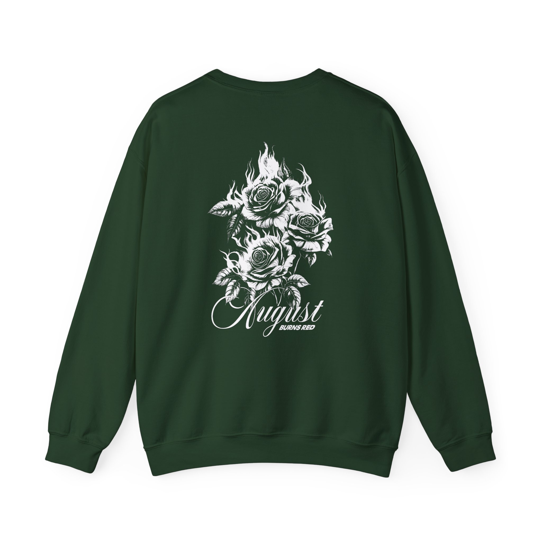 August Burns Red Burning Flowers Unisex Heavy Blendâ„¢ Crewneck Sweatshirt