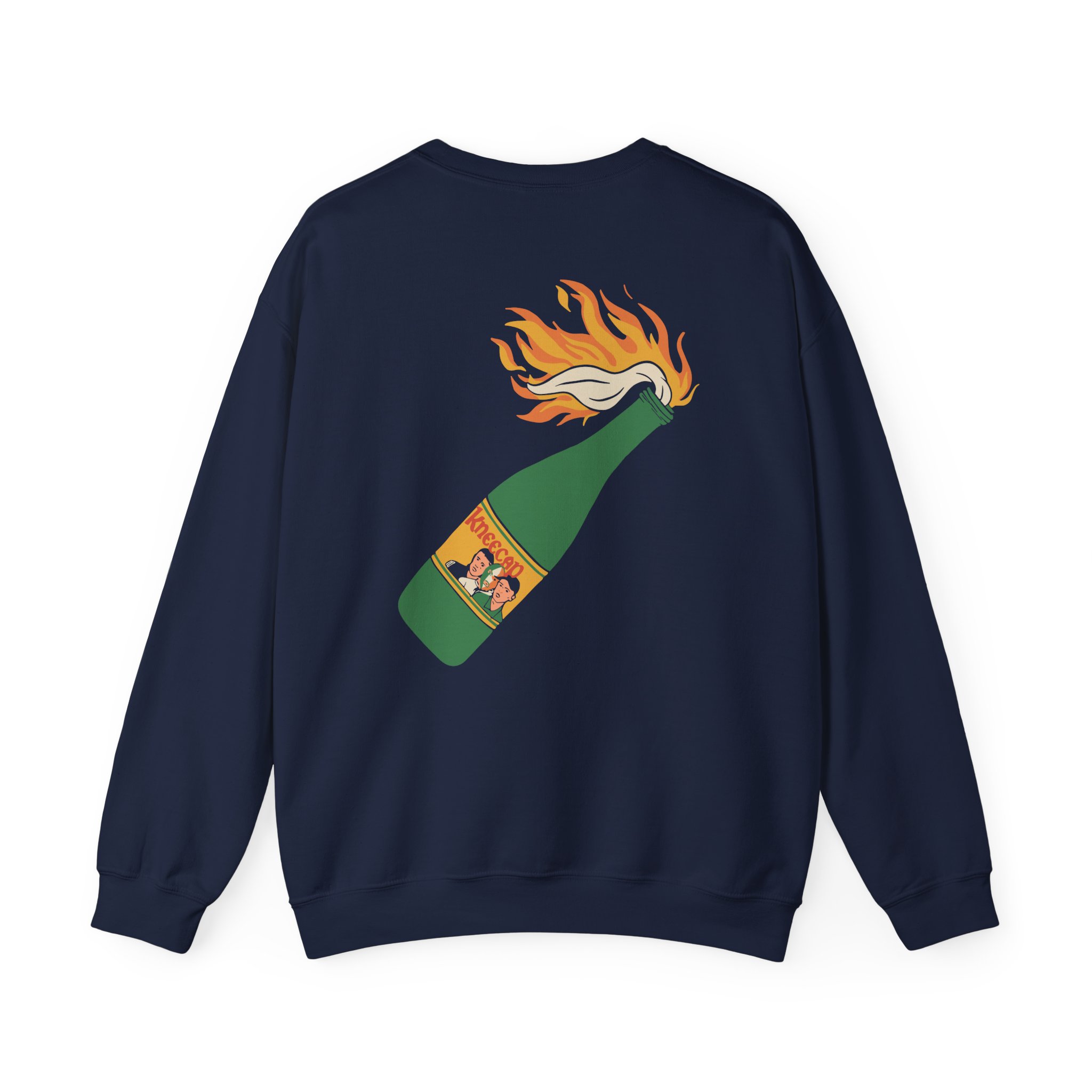 Flaming Buckfast Unisex Heavy Blendâ„¢ Crewneck Sweatshirt