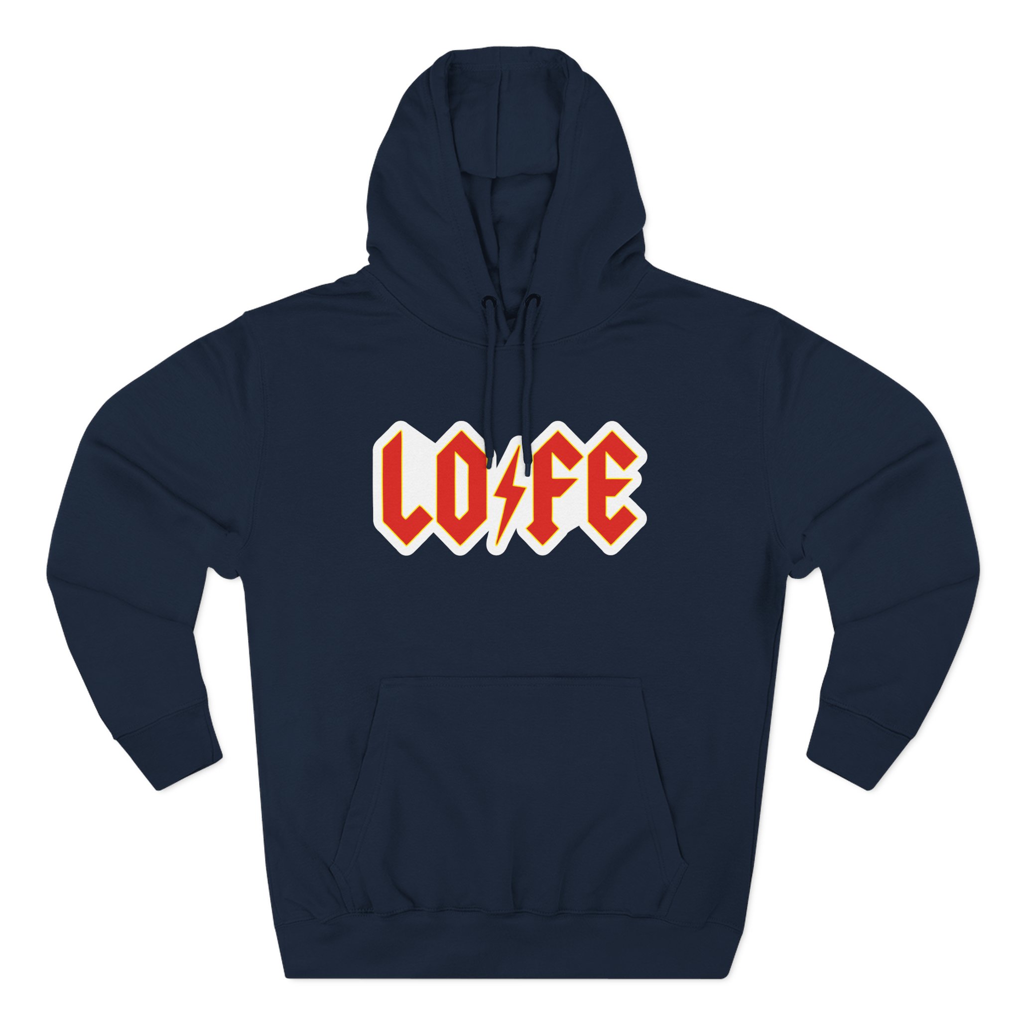 Lofe Three-Panel Fleece Hoodie