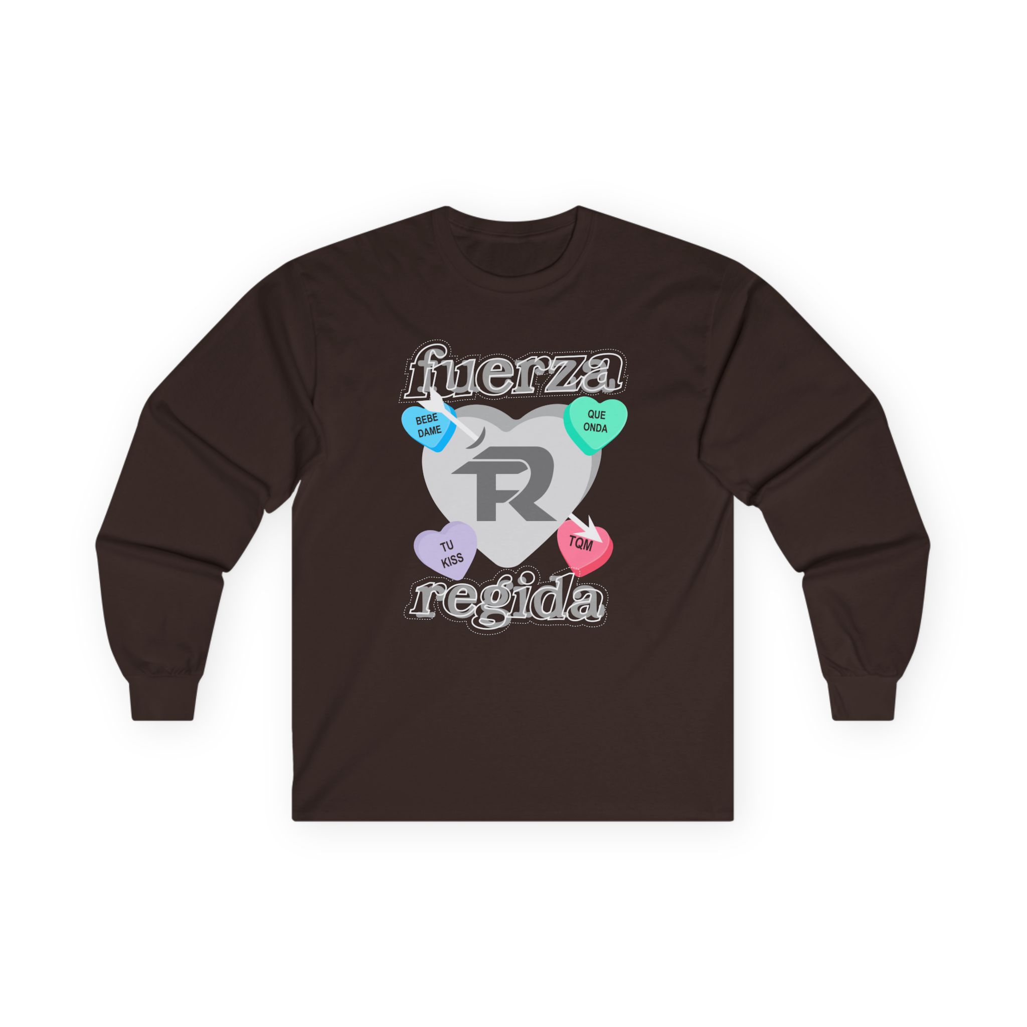 Fuerza Regida Candy Hearts Unisex Ultra Cotton Long Sleeve Tee