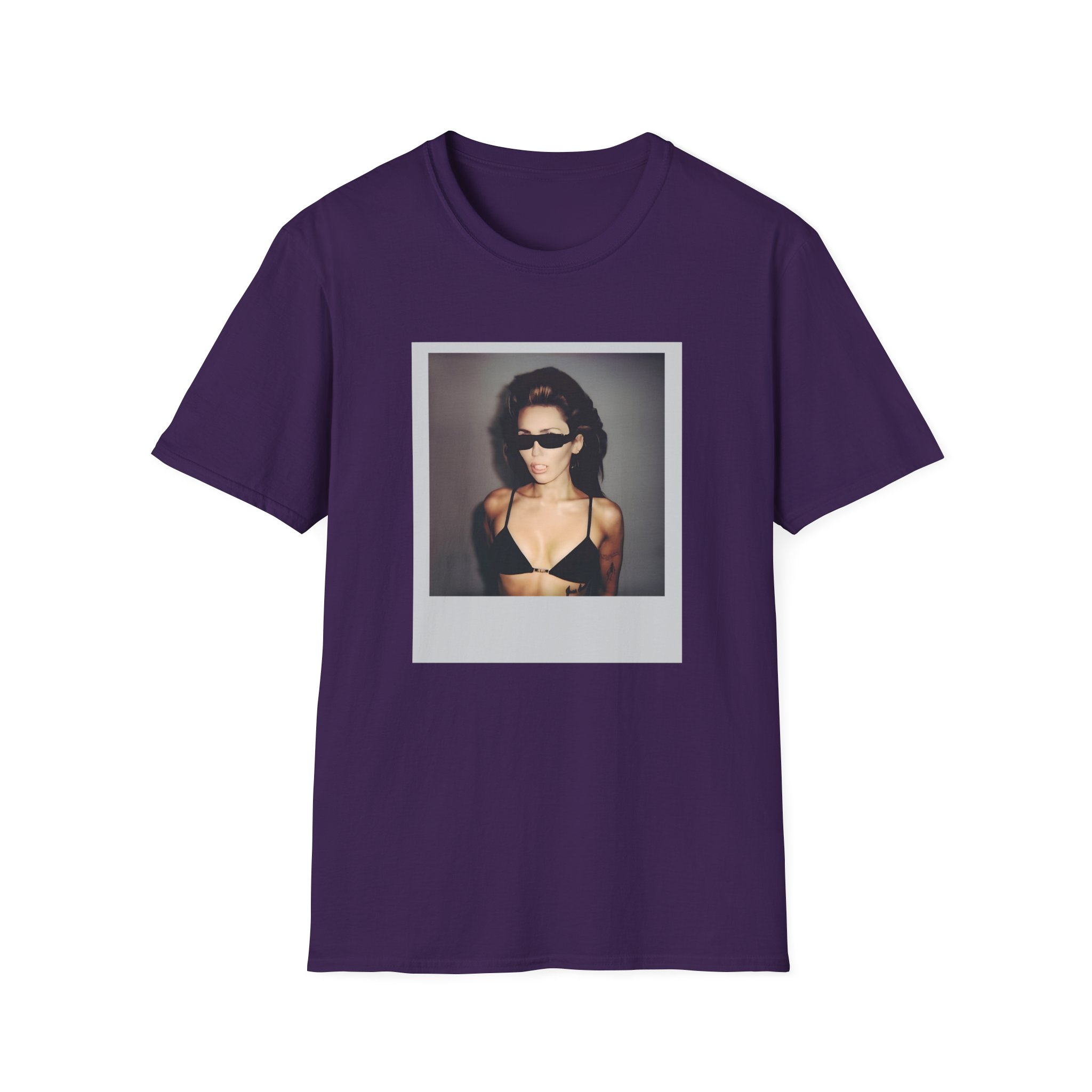 Miley Cyrus Polaroid Photo Unisex Softstyle T-Shirt