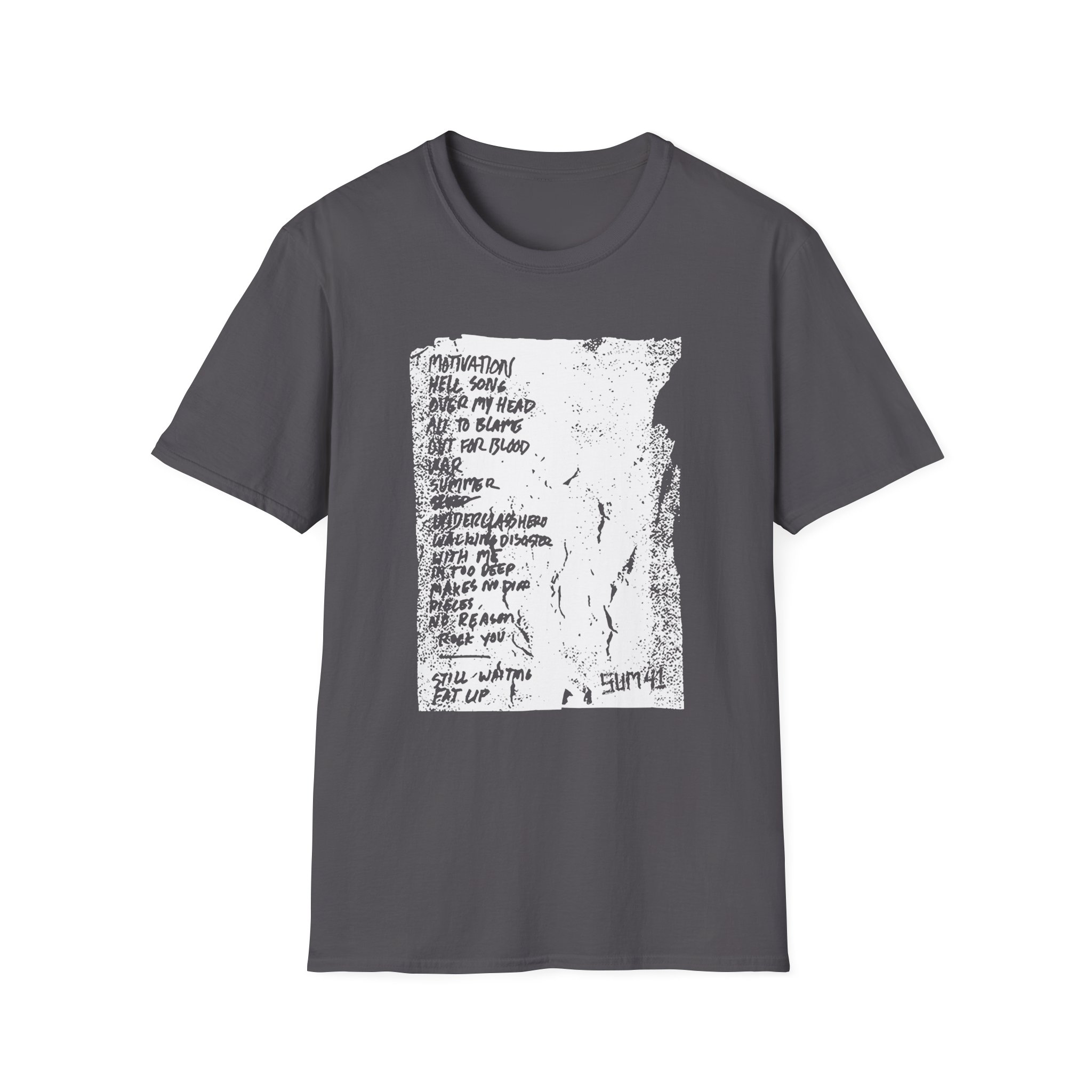 Sum 41 Setlist Unisex Softstyle T-Shirt