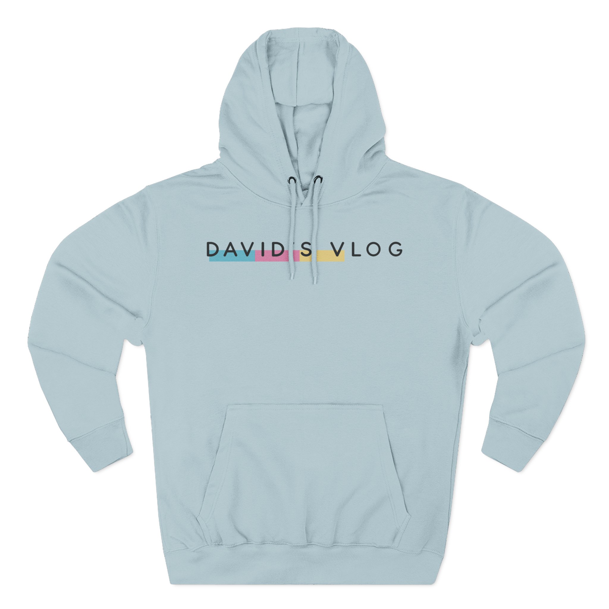 David Dobrik David's Vlog Three-Panel Fleece Hoodie